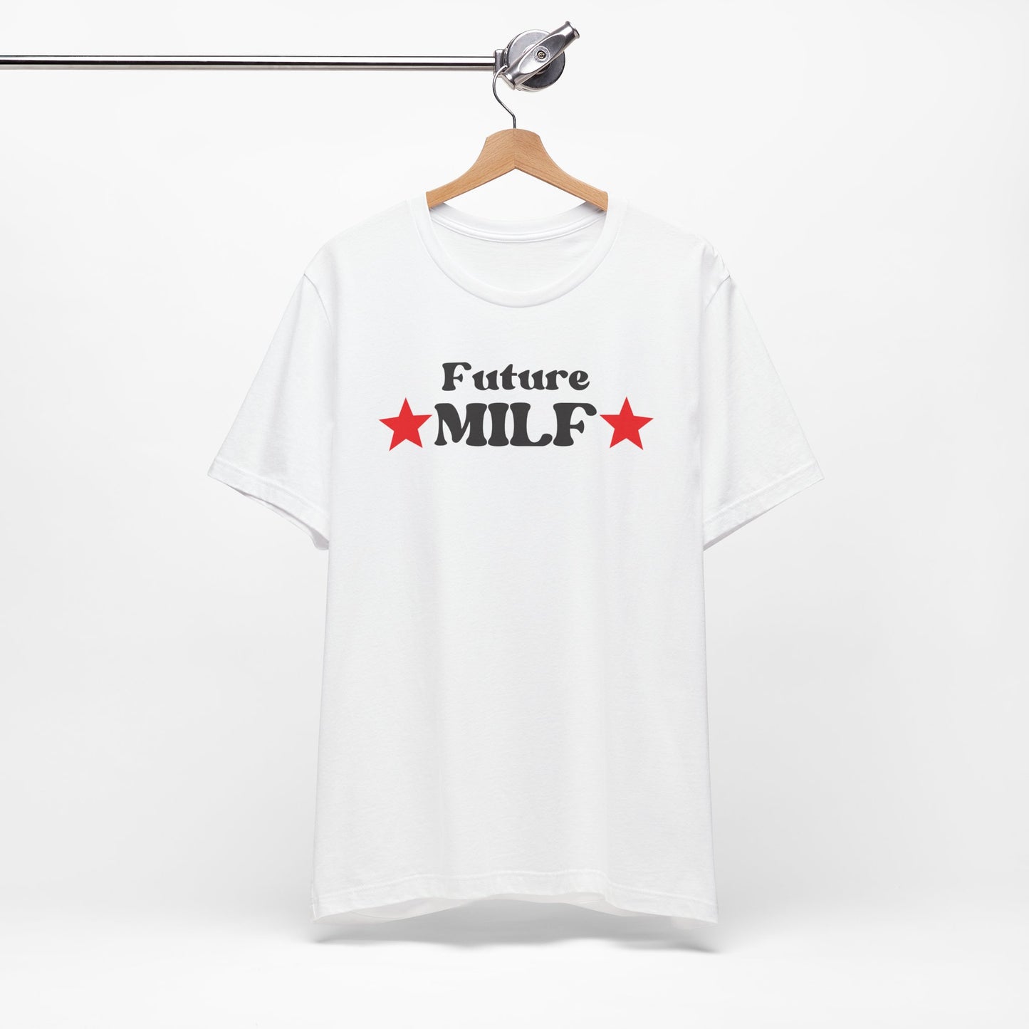 White/Black Future MILF Tee