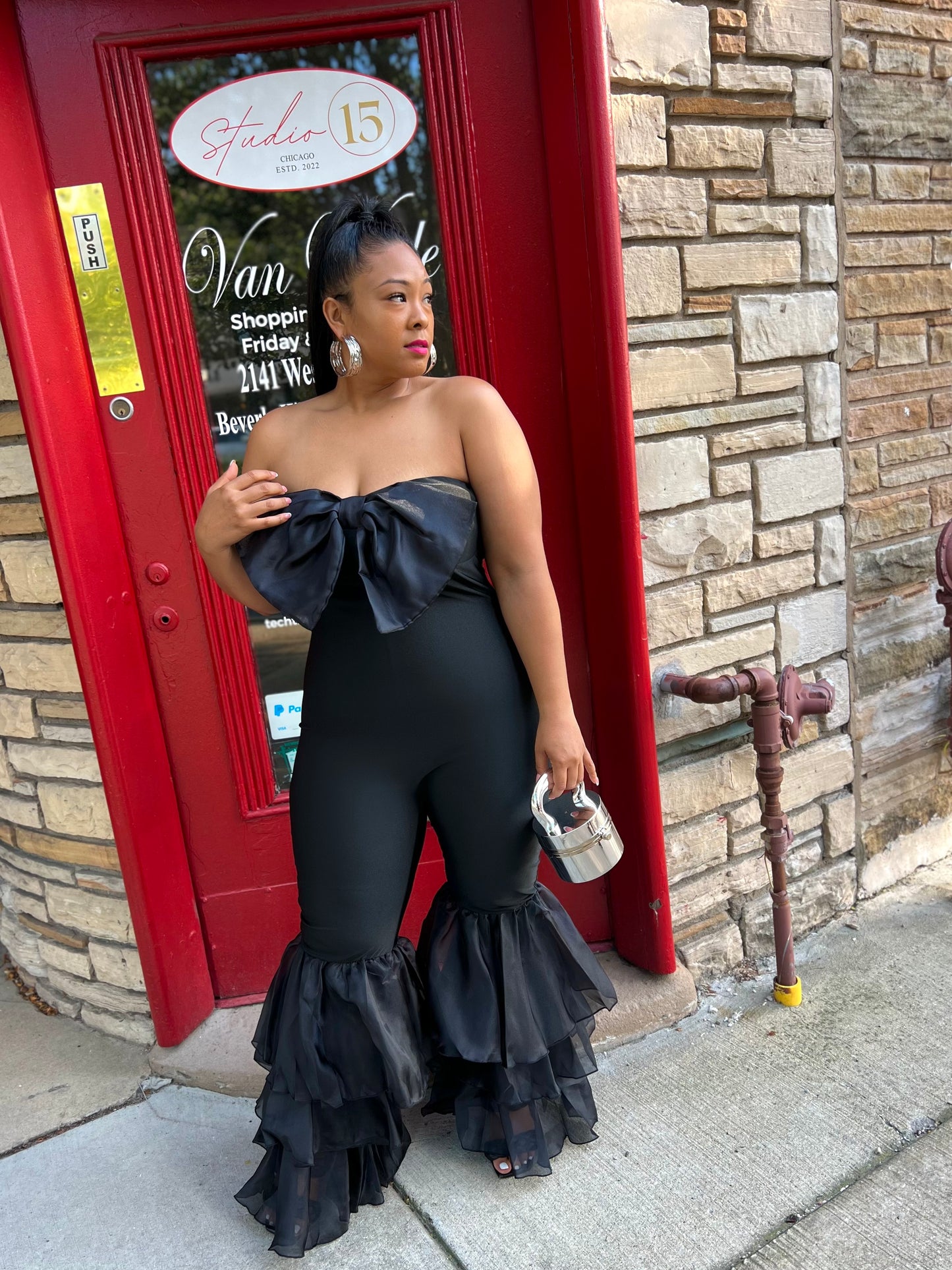 Black Nicolette Jumpsuit