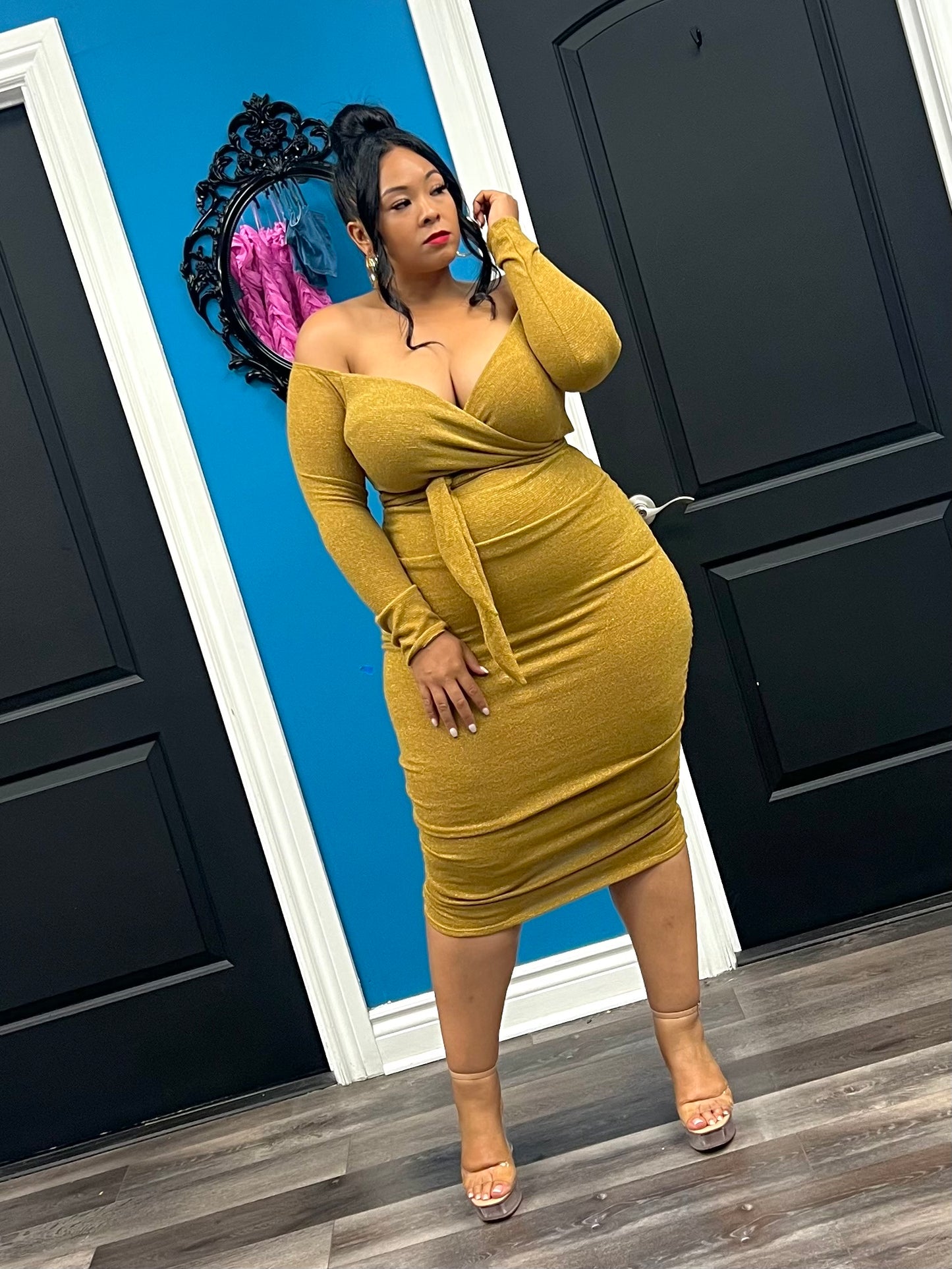Mustard Melody Dress