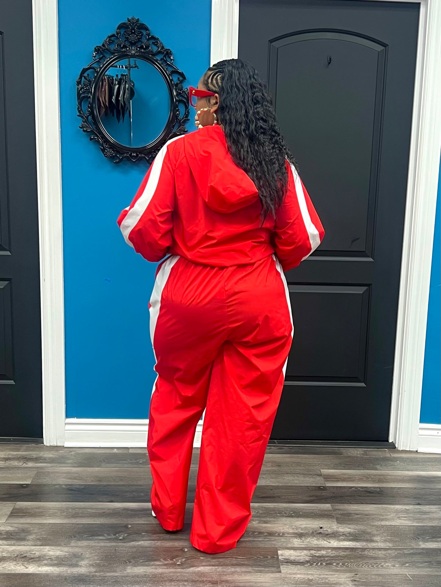 Red Weekend Jogger Set