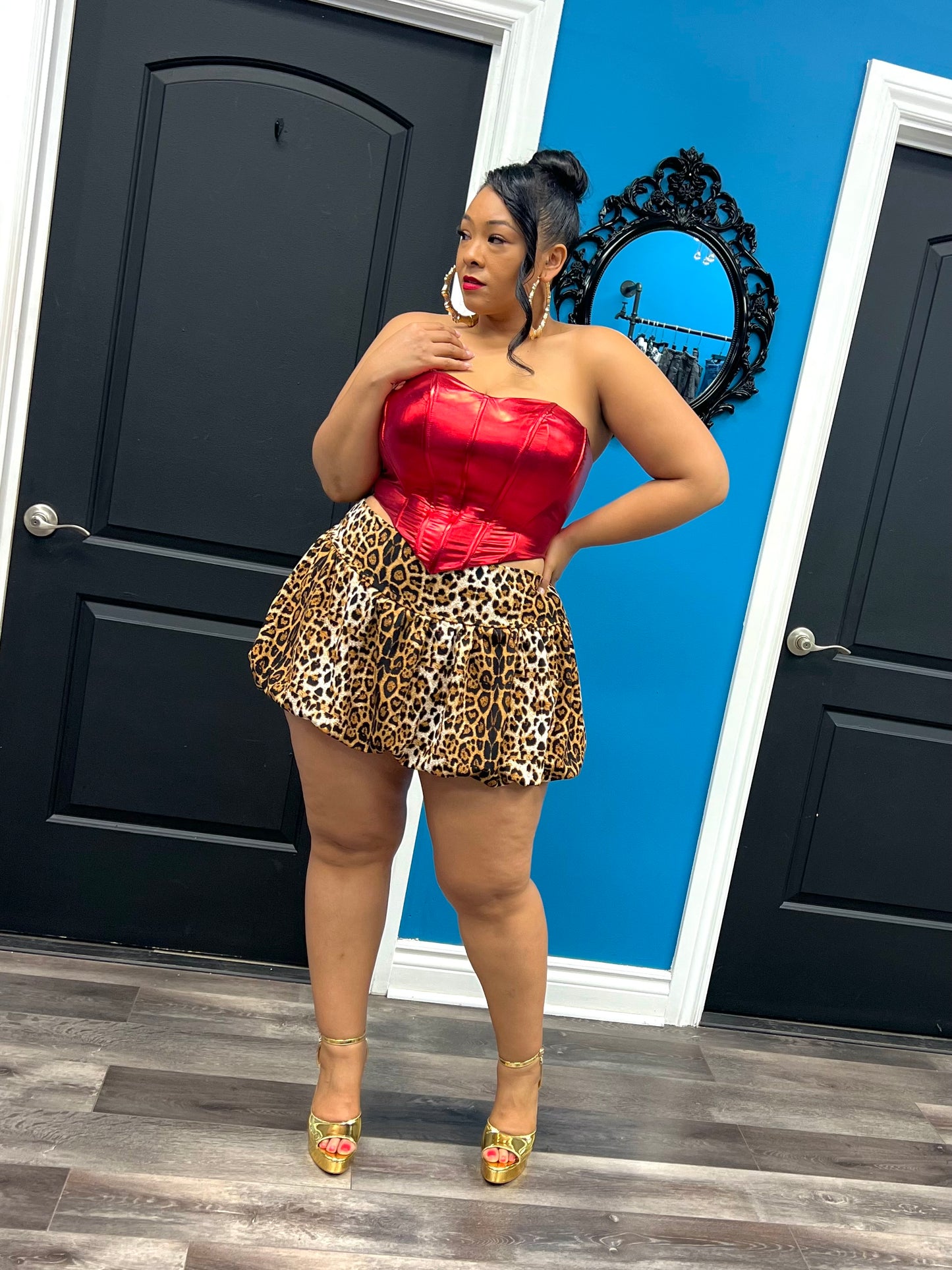 Chetara Bubble Skater Skirt