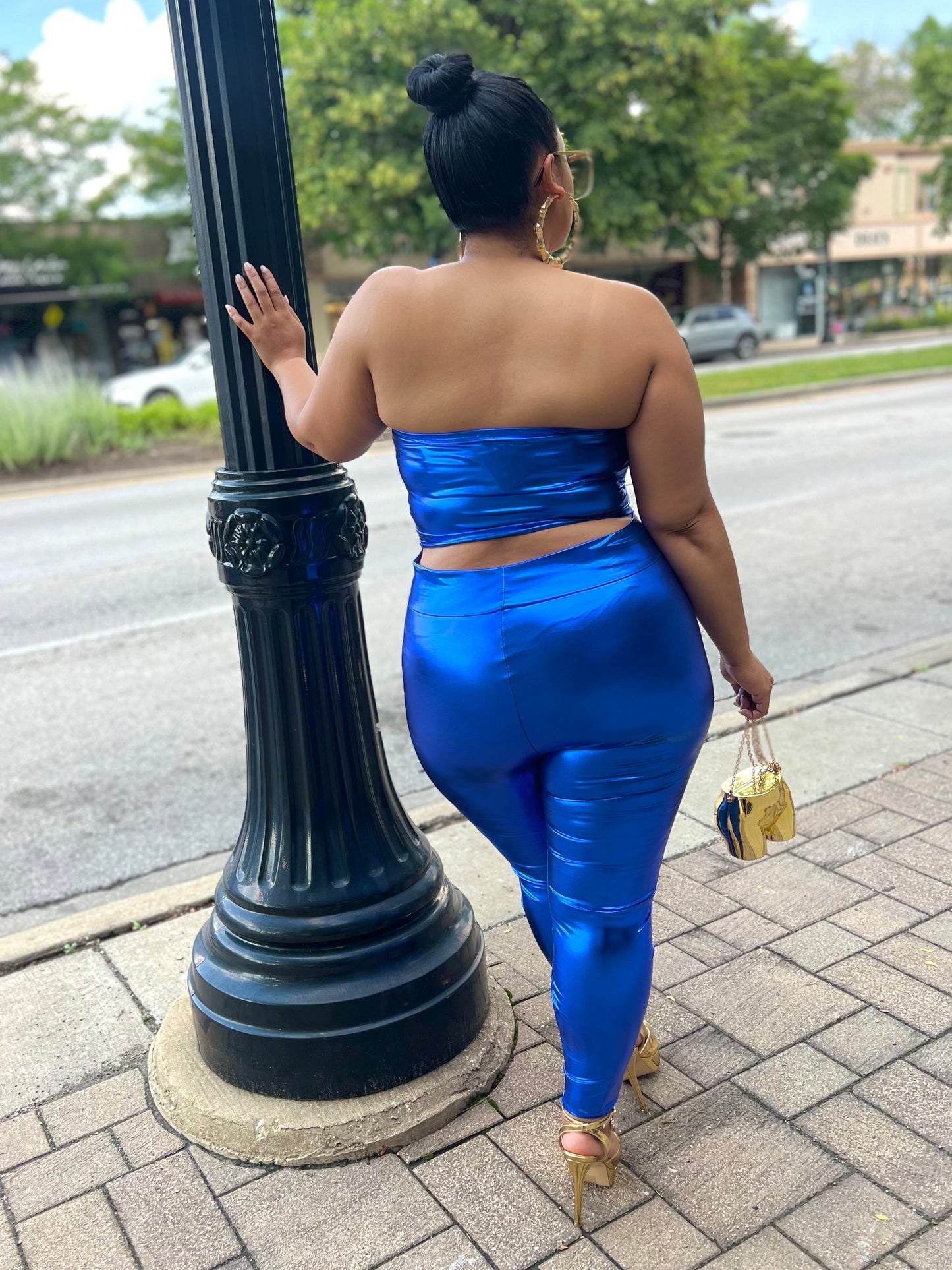 Blue Sheniqua Pant Set