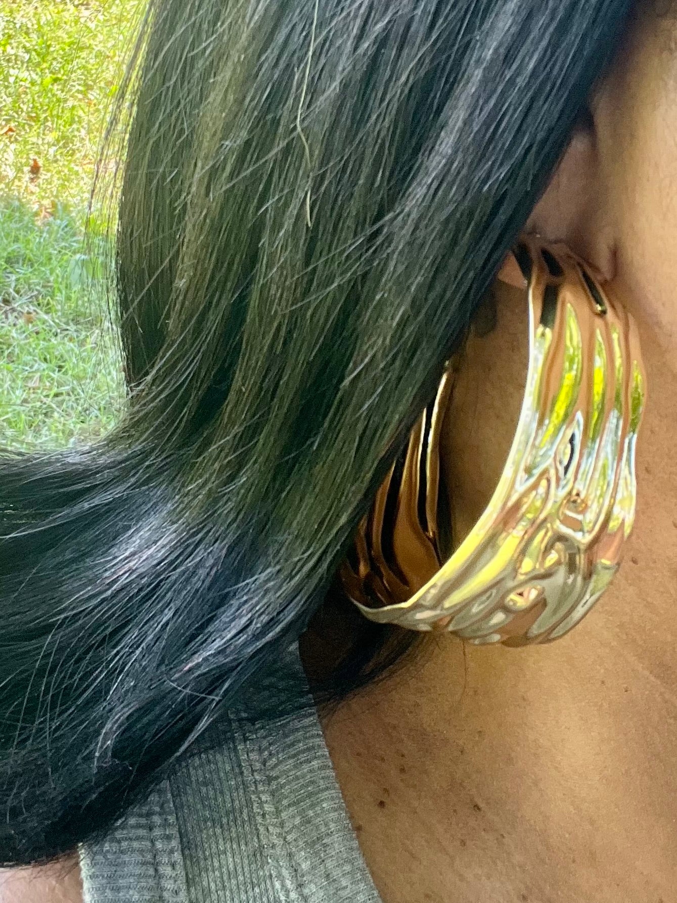 Gold Chunky Hoops