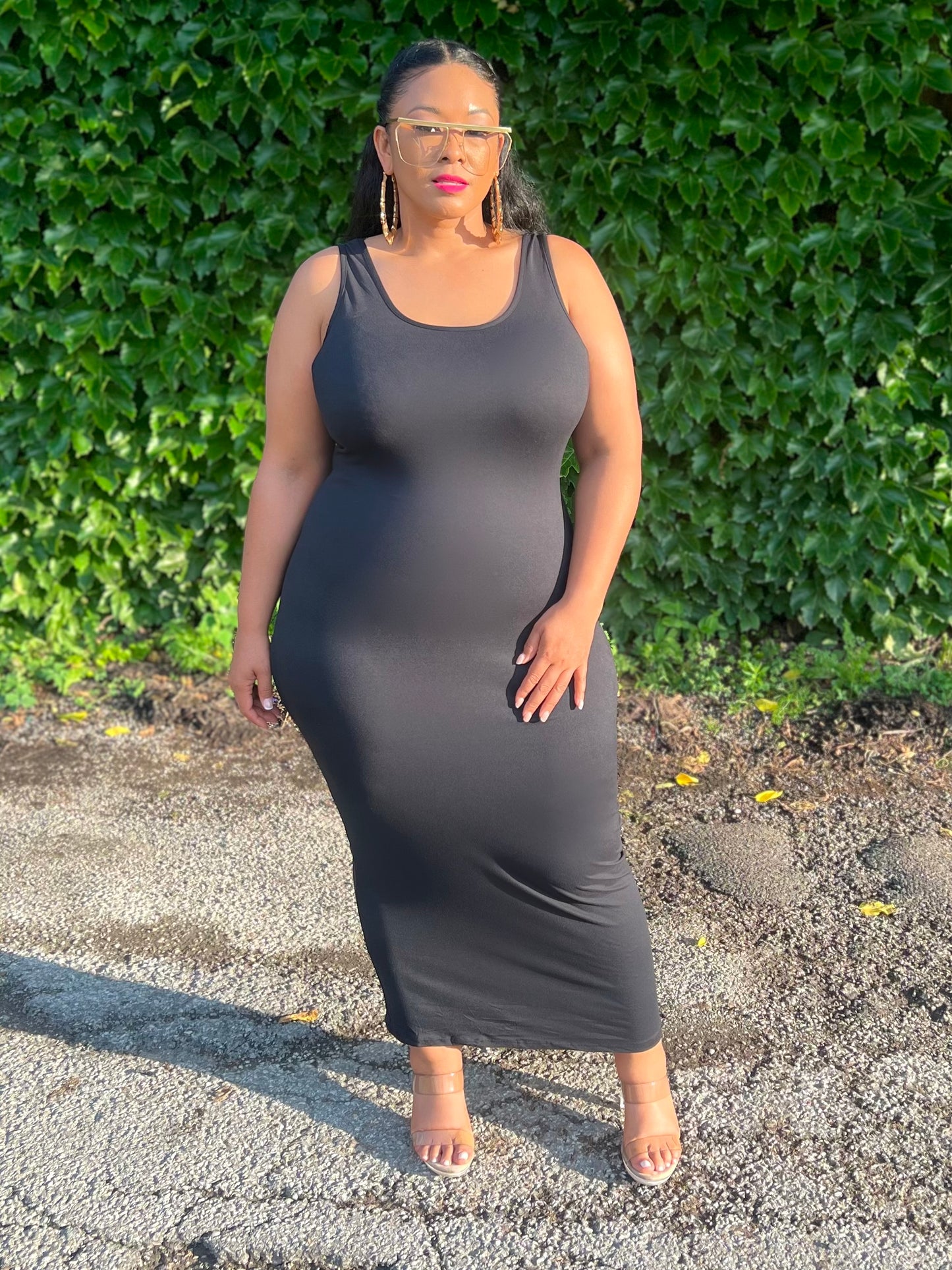 Black Basics Maxi Dress