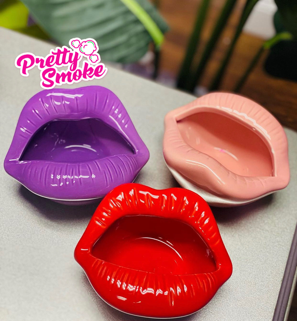Purple Pretty Lips Ashtray