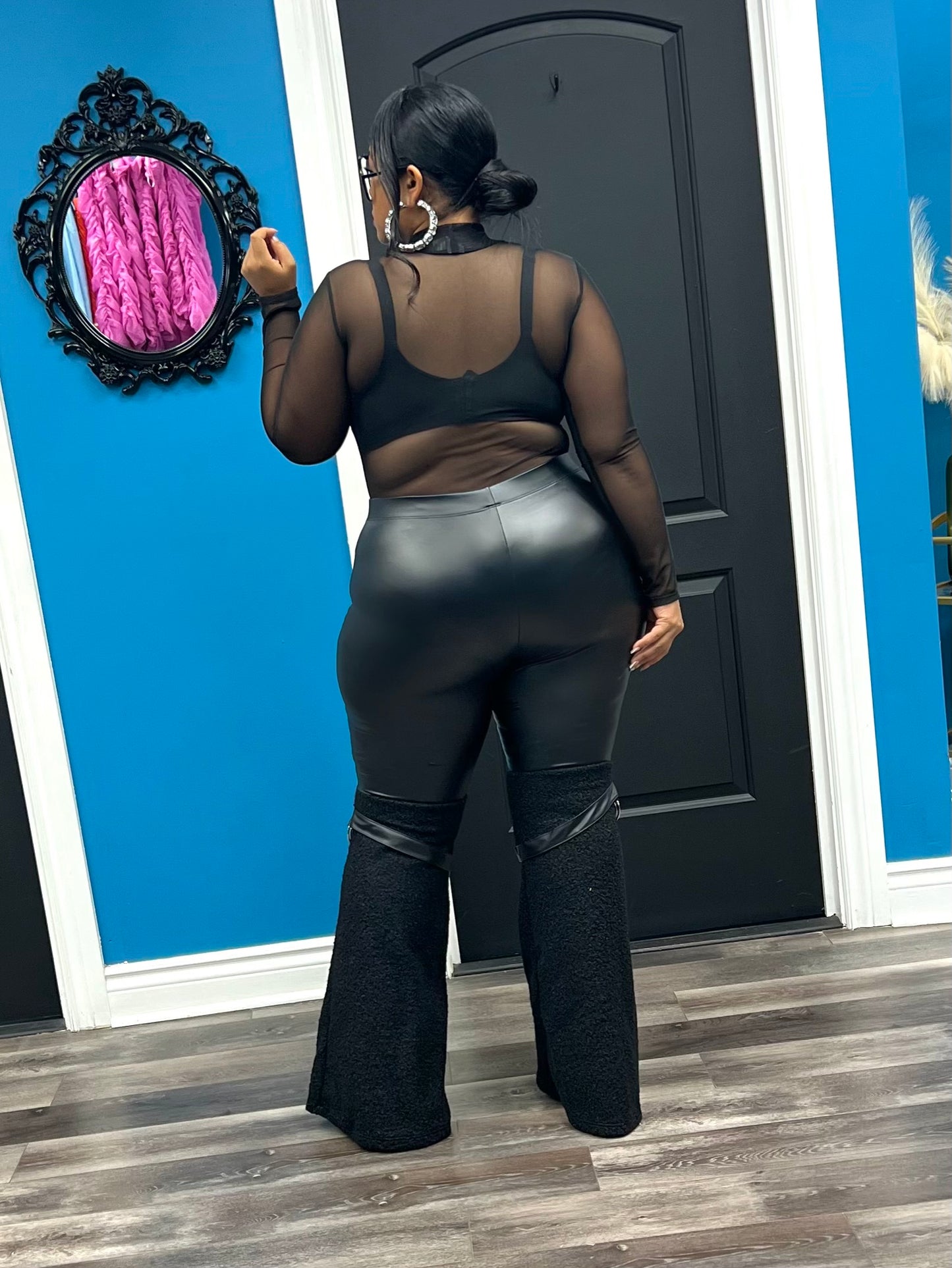 Black Out Sheer Bodysuit
