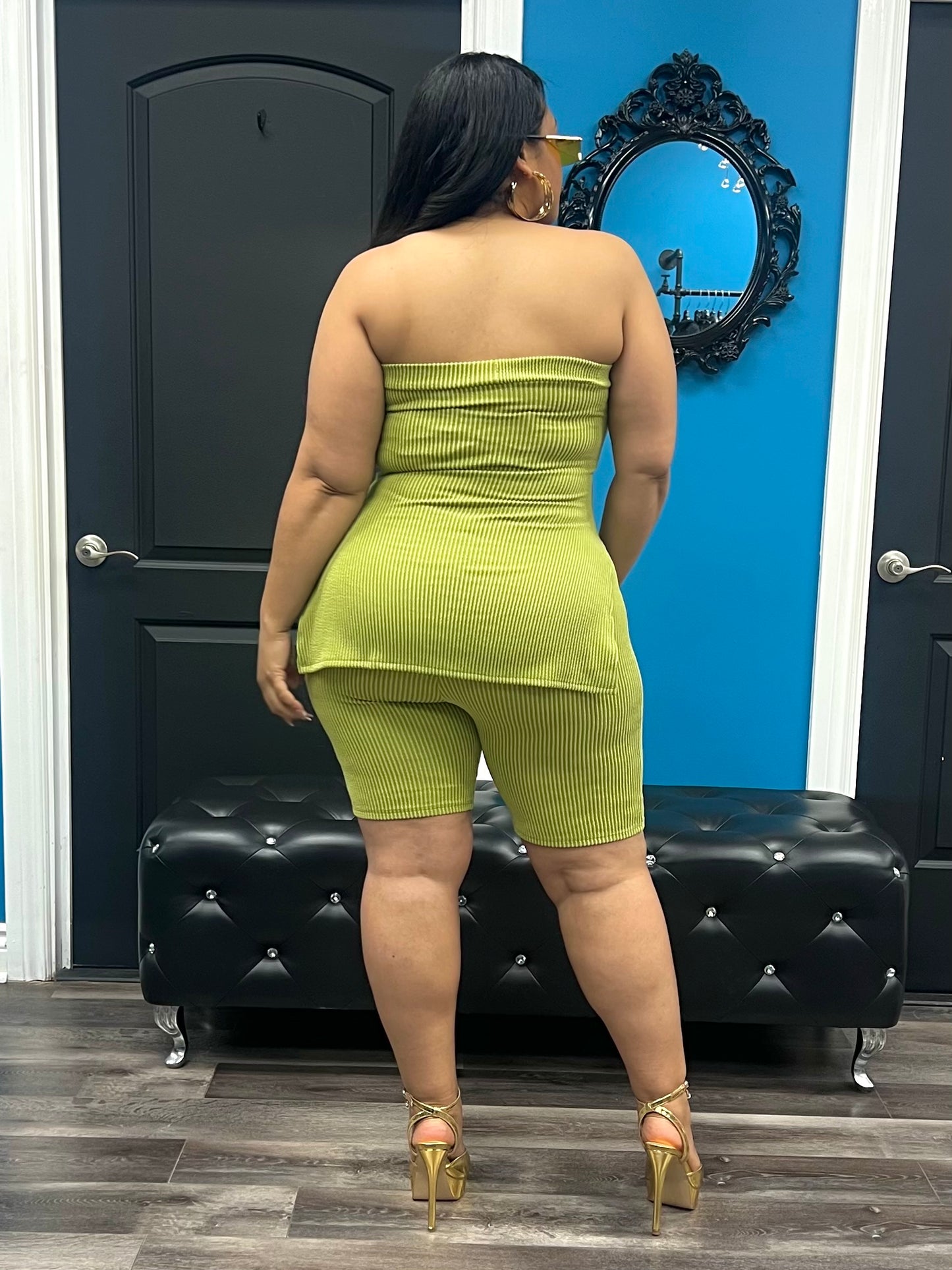 Green Moni Short Set