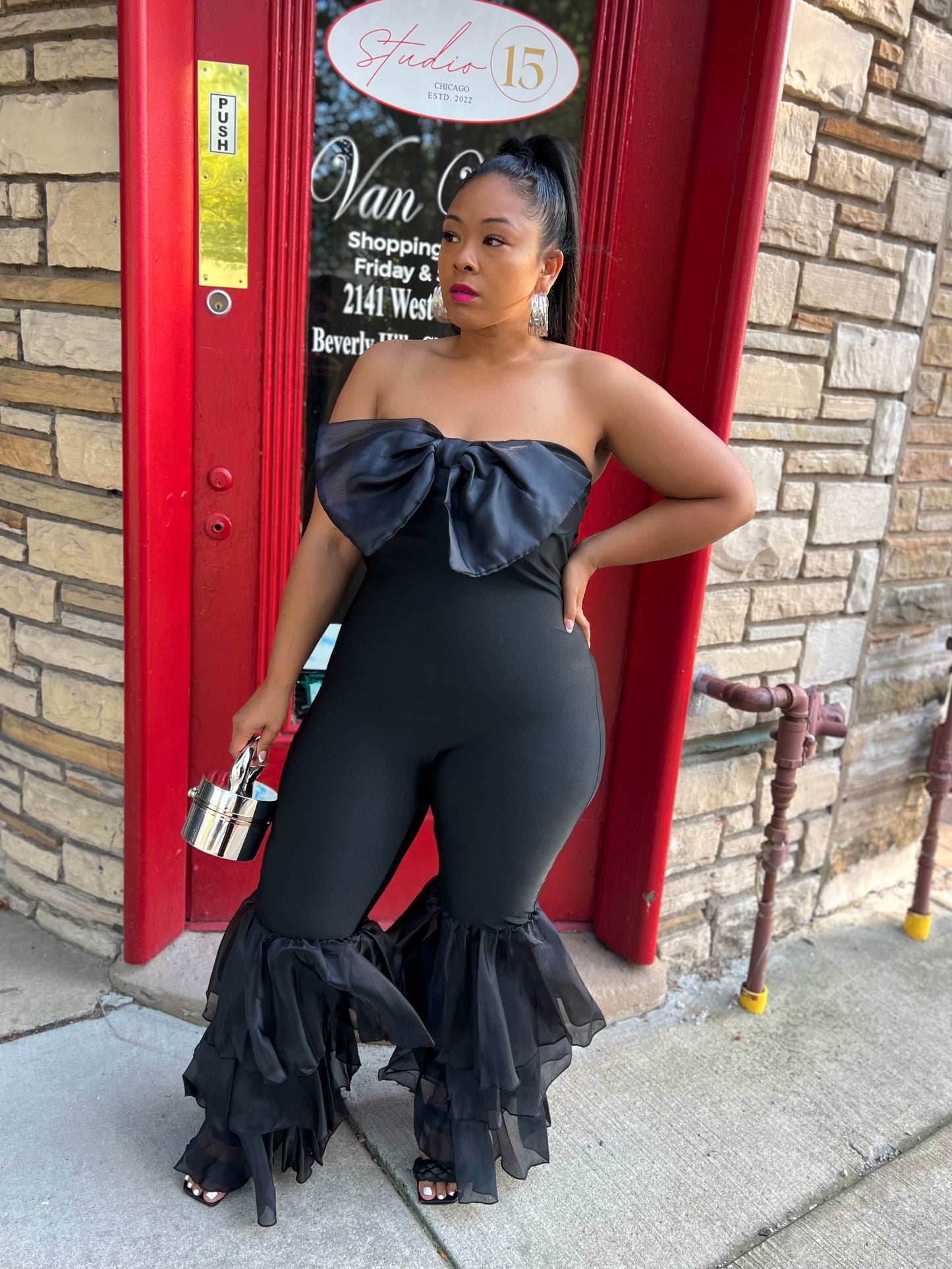 Black Nicolette Jumpsuit