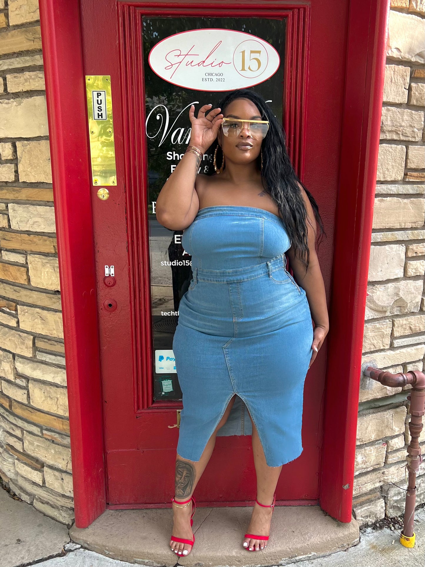 Denim Whitney Dress