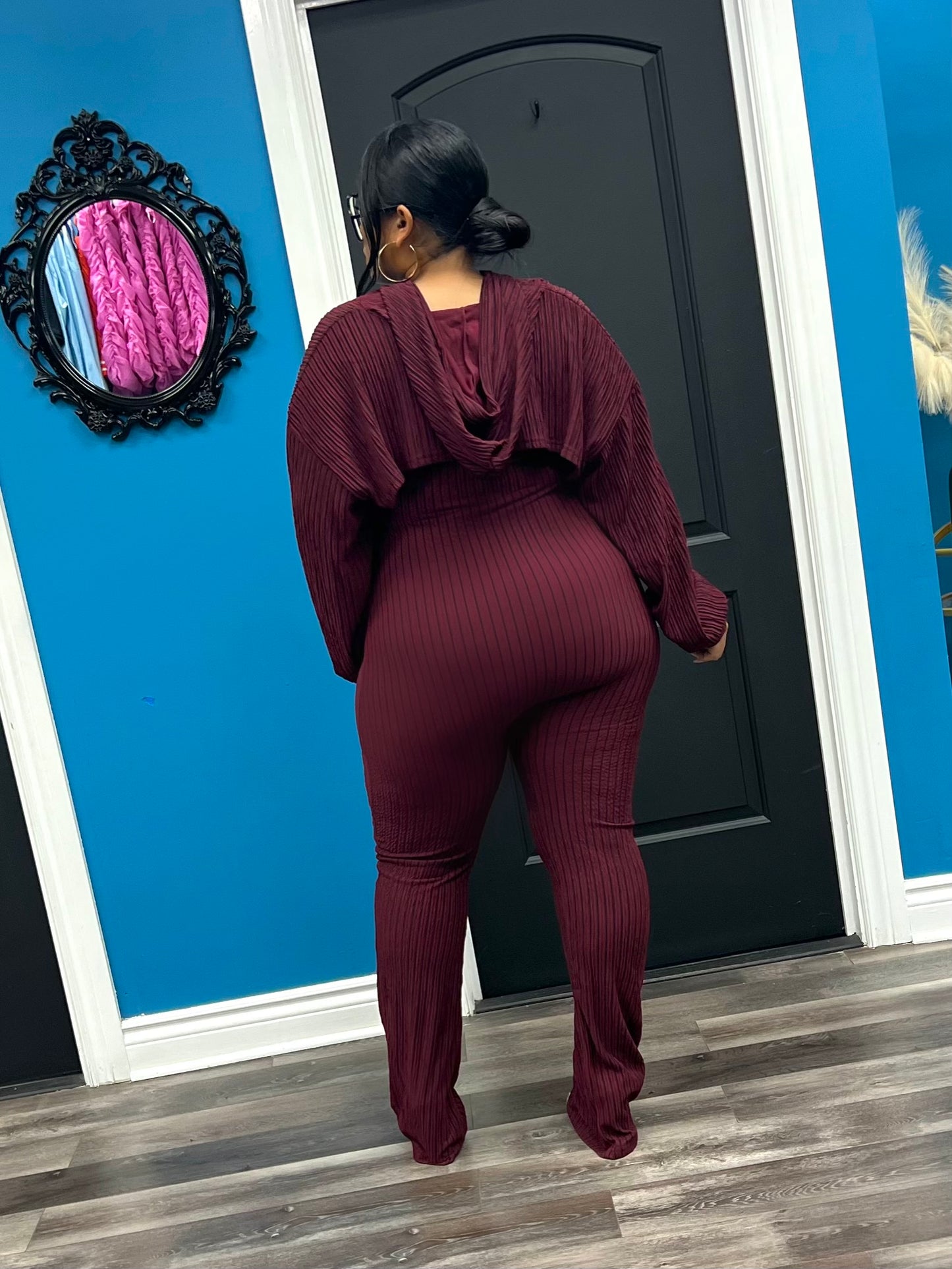 Wine Alyssa Jumpsuit