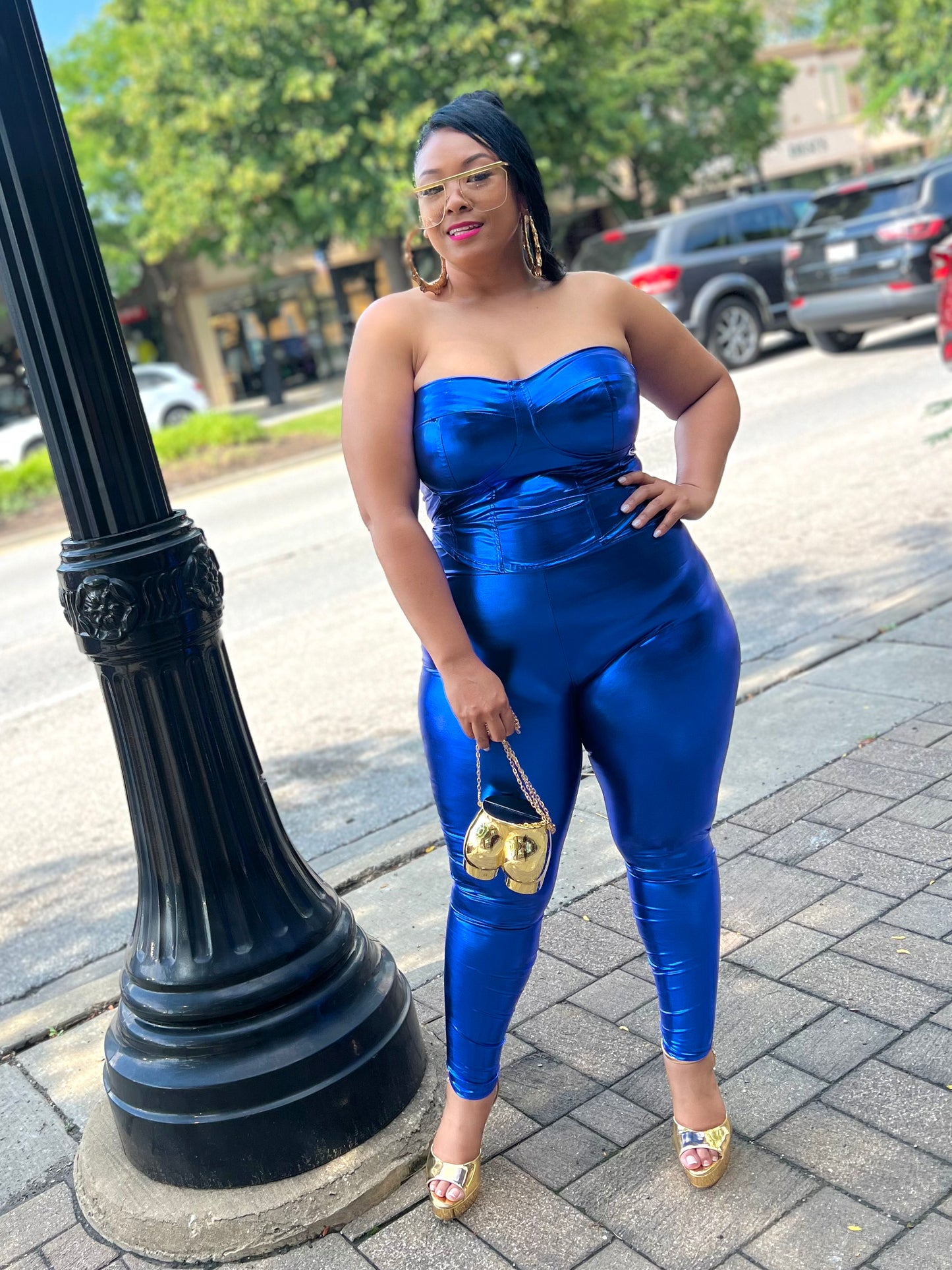 Blue Sheniqua Pant Set