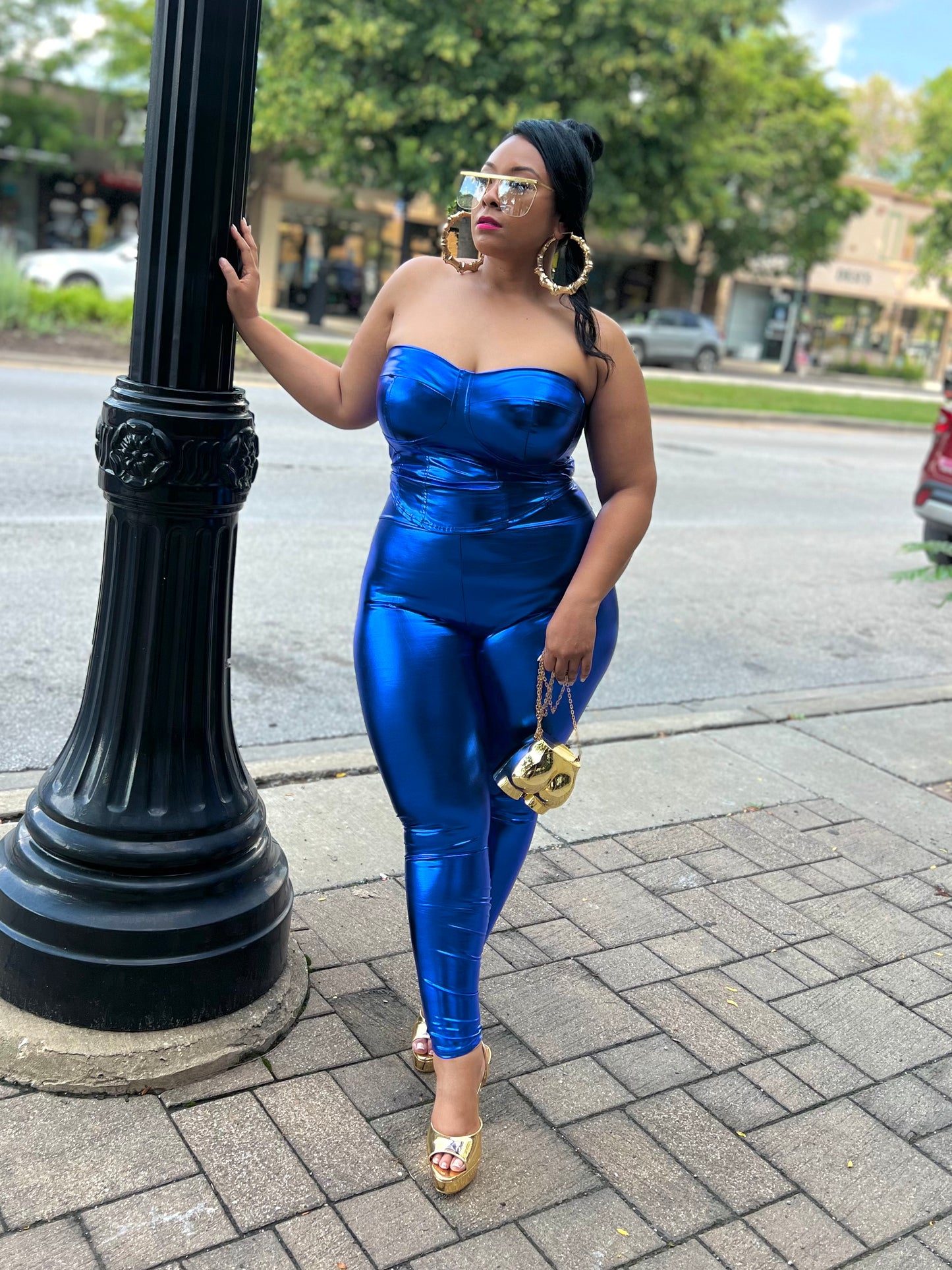 Blue Sheniqua Pant Set