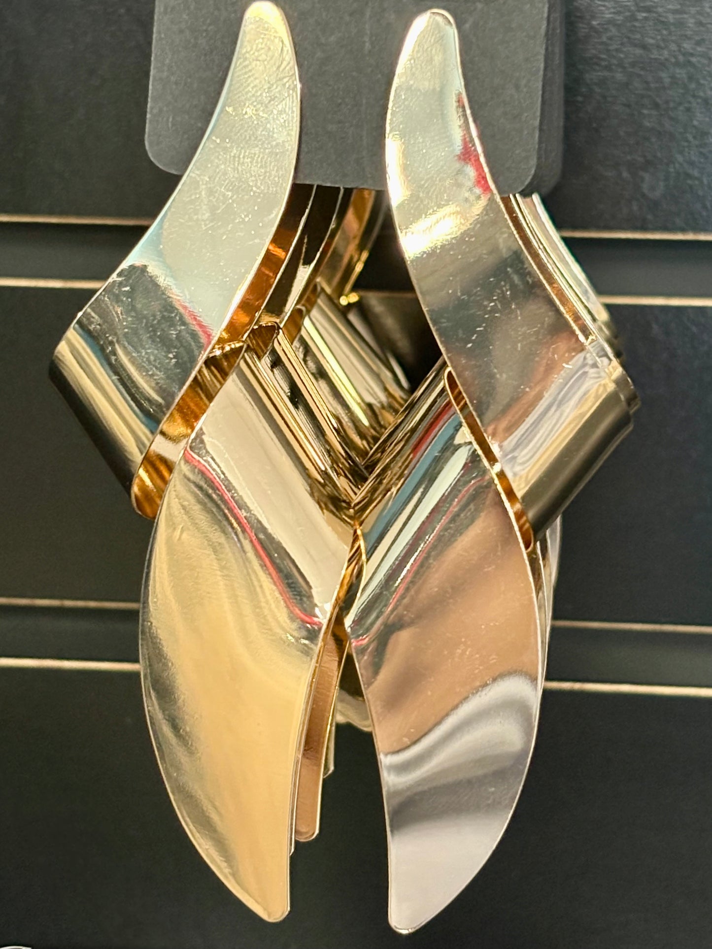 Gold Shark Tail Earrings