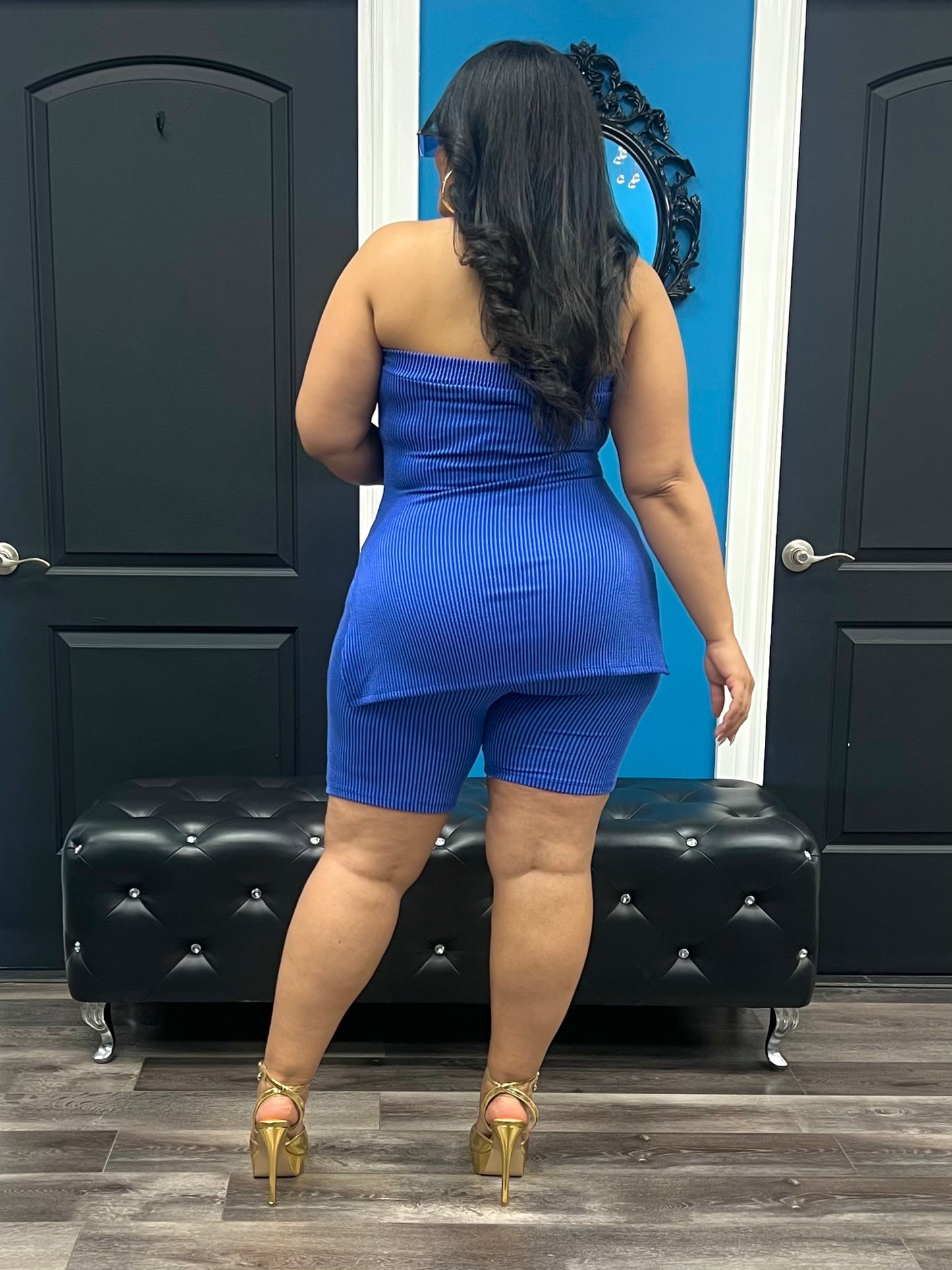 Blue Moni Short Set