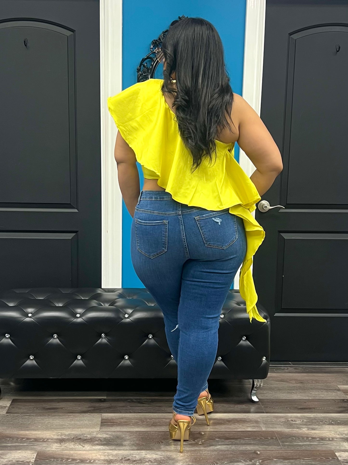 Yellow Tyra Top