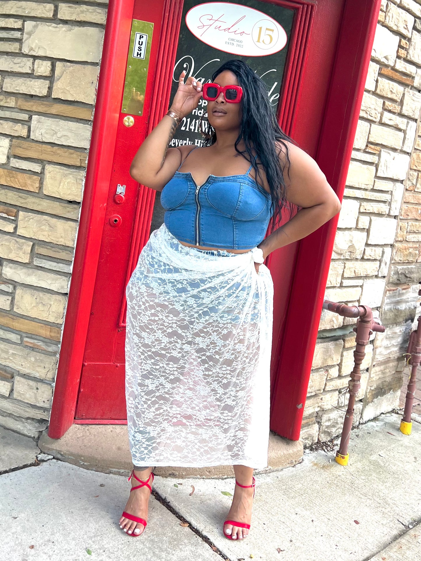 White Chantel Maxi Skirt