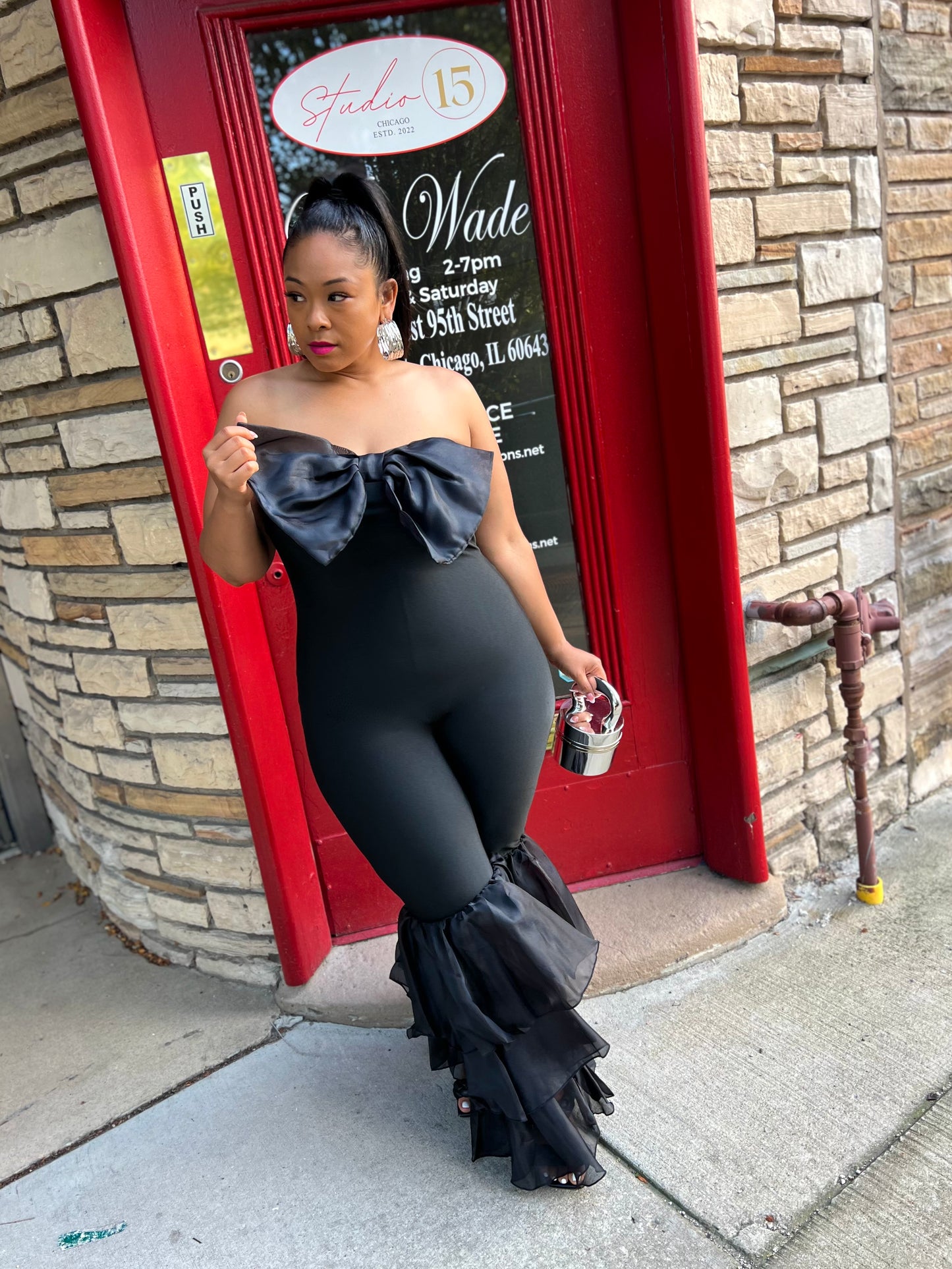 Black Nicolette Jumpsuit