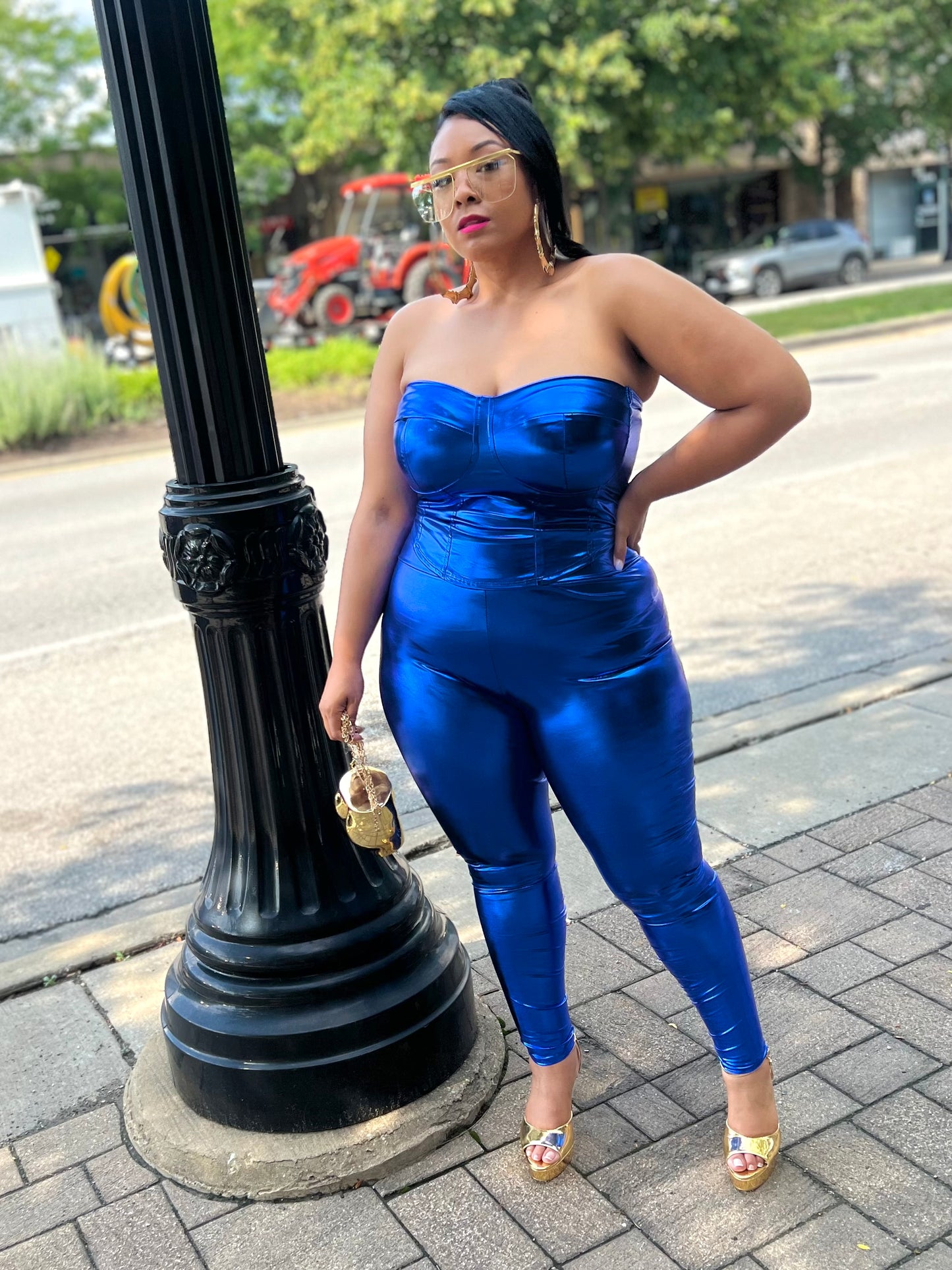 Blue Sheniqua Pant Set