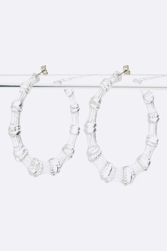 Clear Door Knockers Earrings