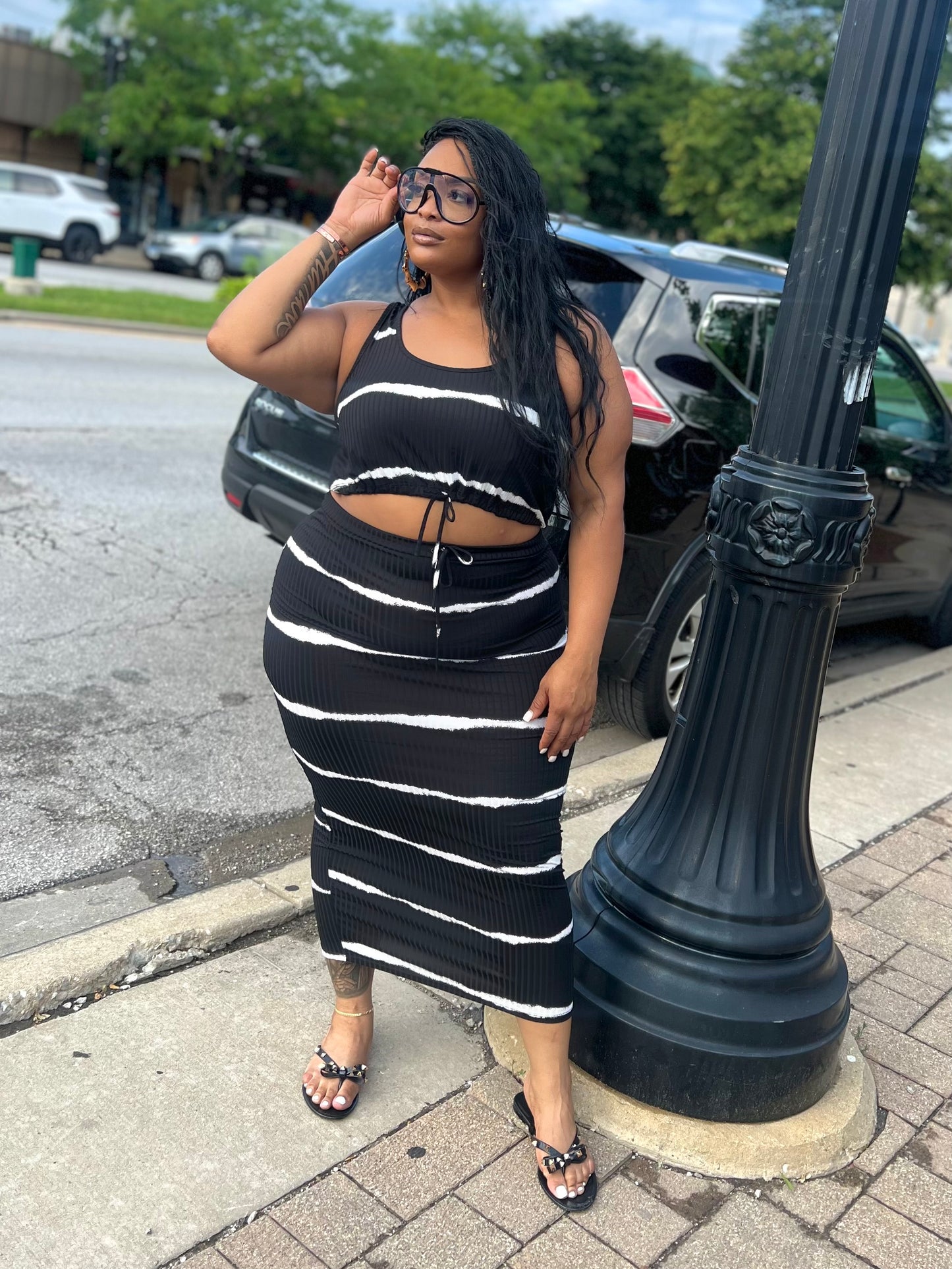 Black Leah Skirt Set