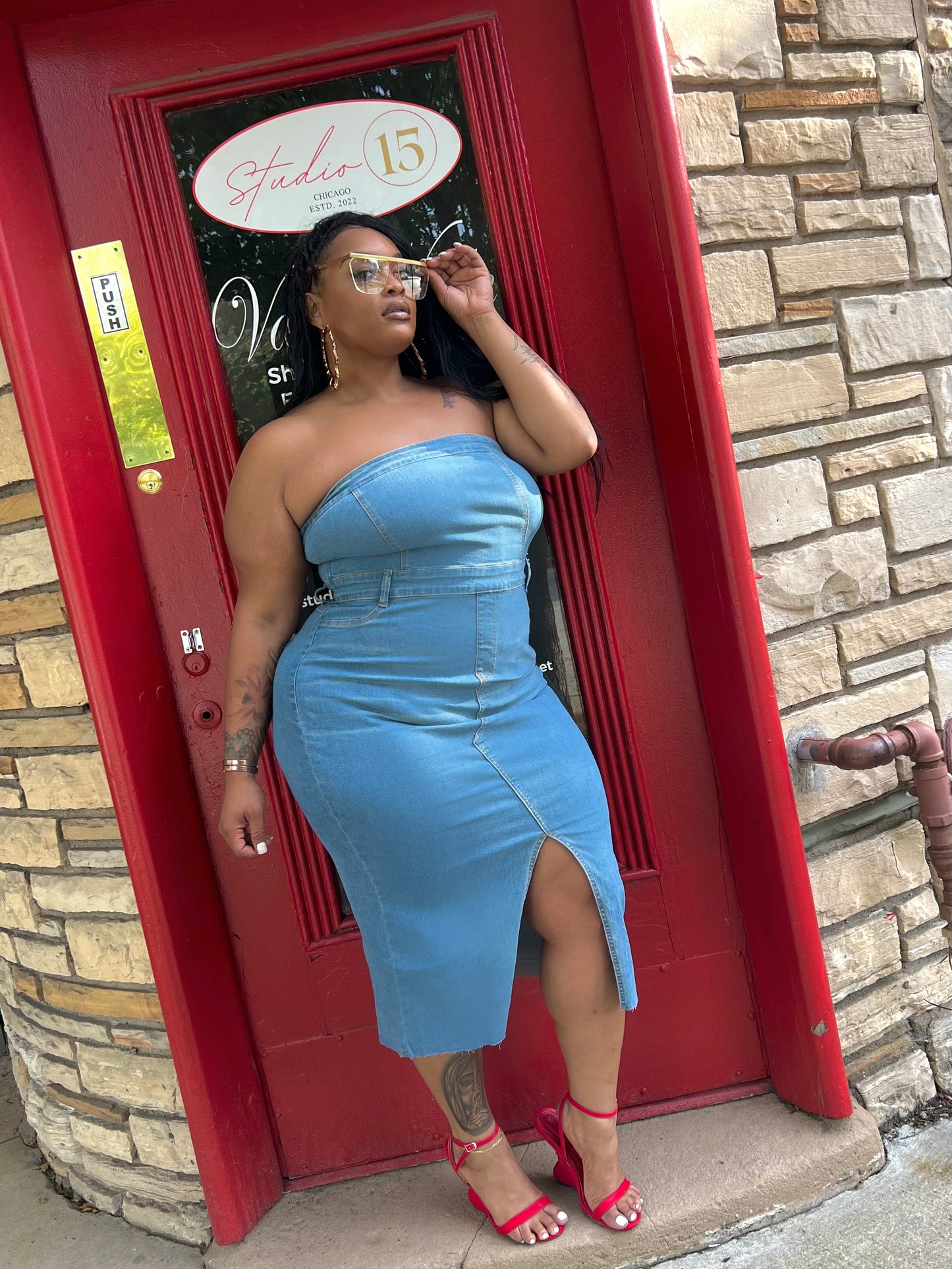 Denim Whitney Dress