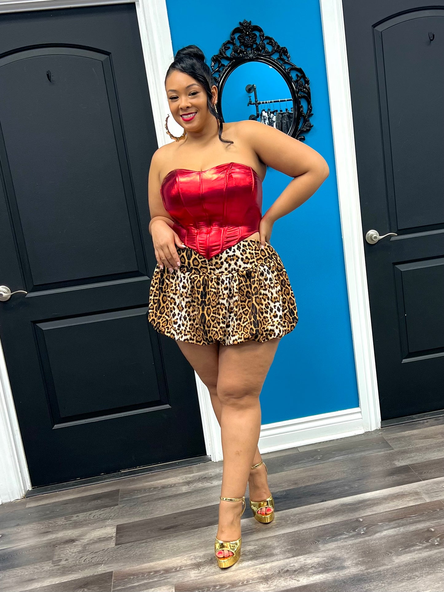 Chetara Bubble Skater Skirt