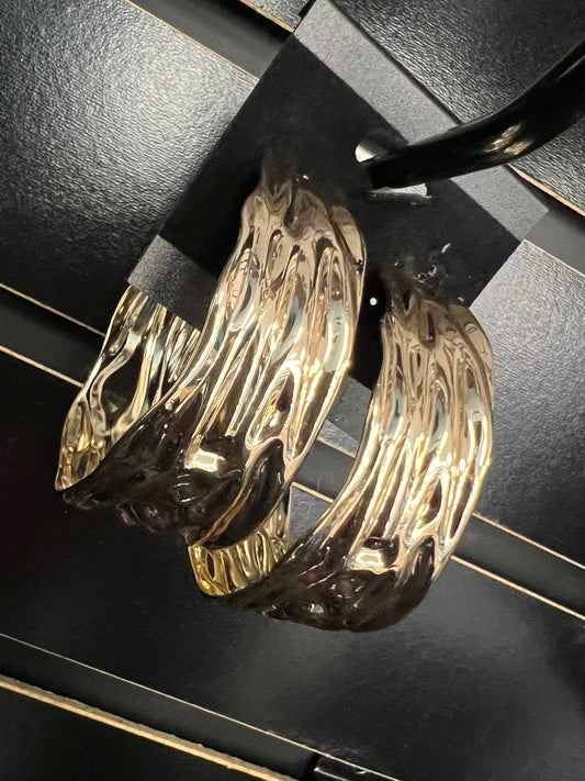 Gold Chunky Hoops