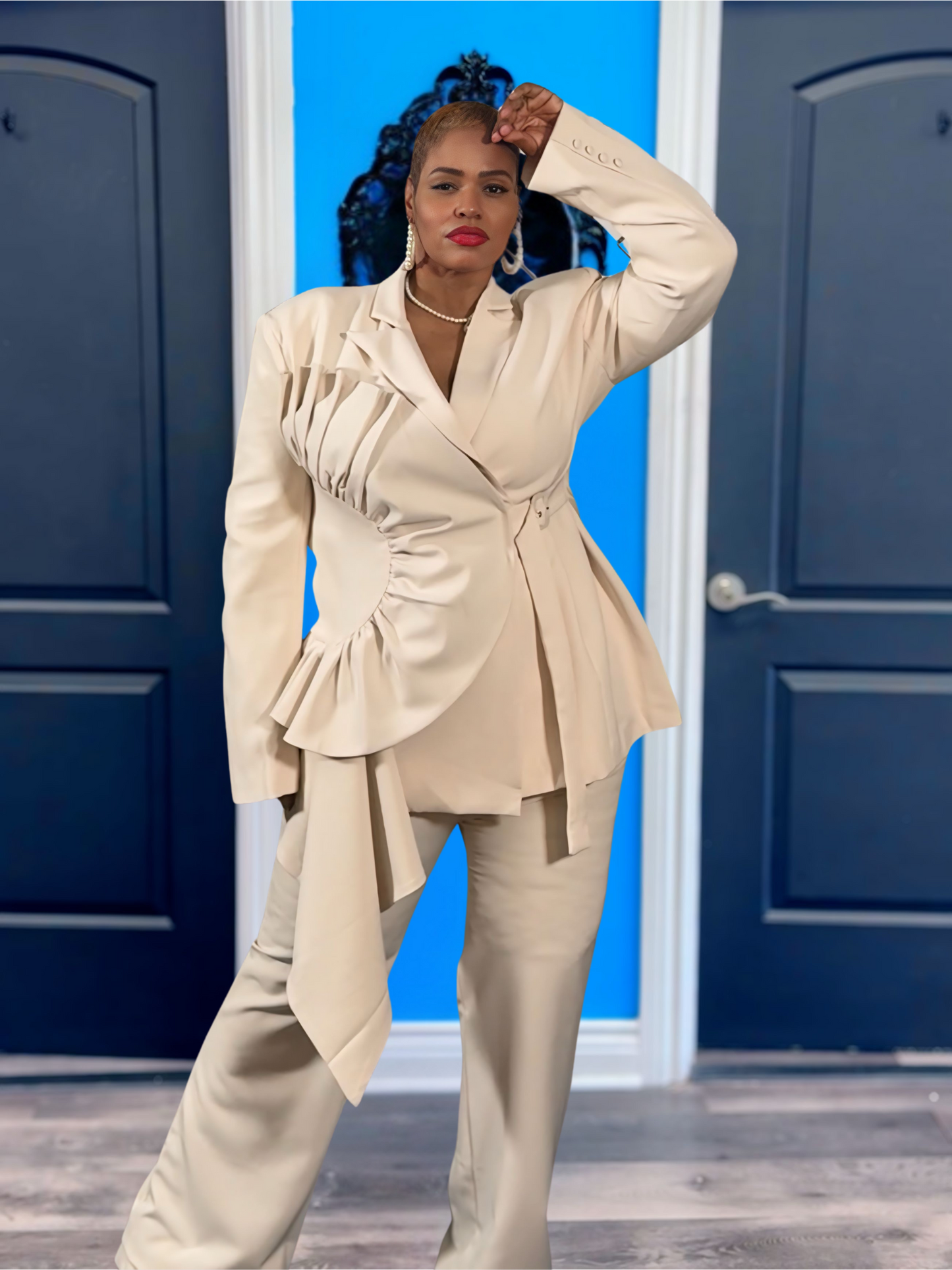 Cream Rises Pantsuit