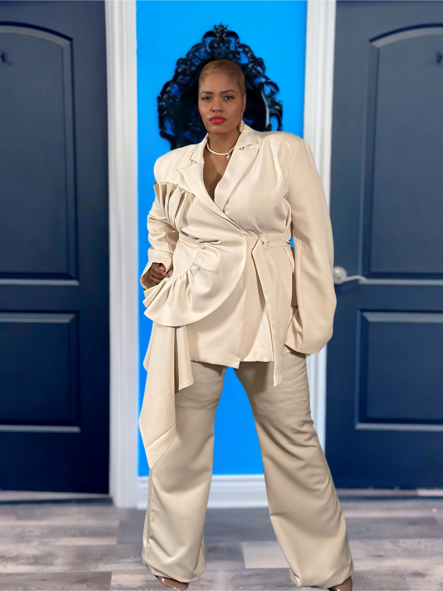 Cream Rises Pantsuit