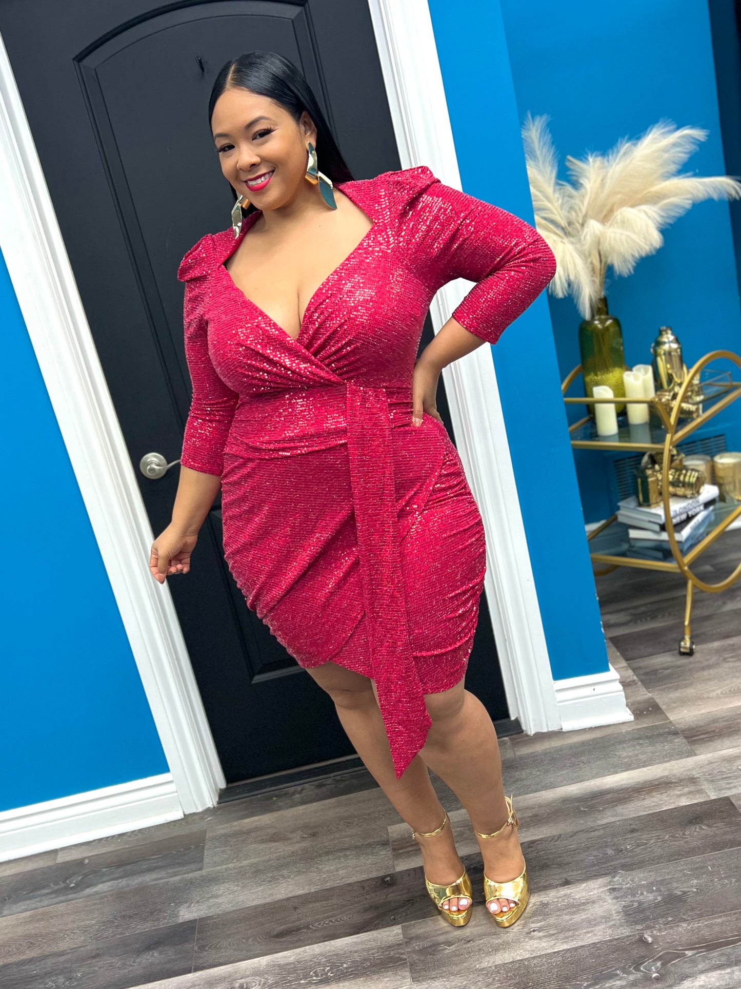 Red Sparkle Dress