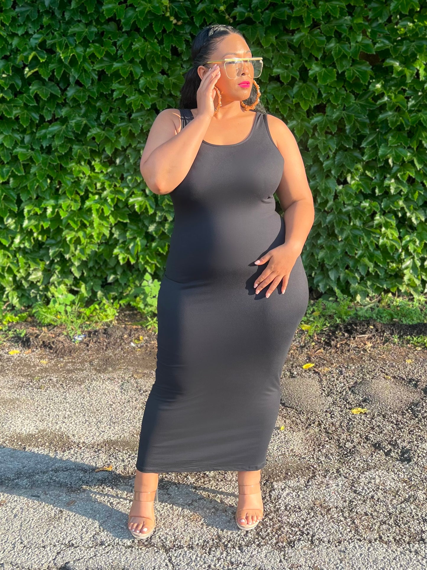 Black Basics Maxi Dress
