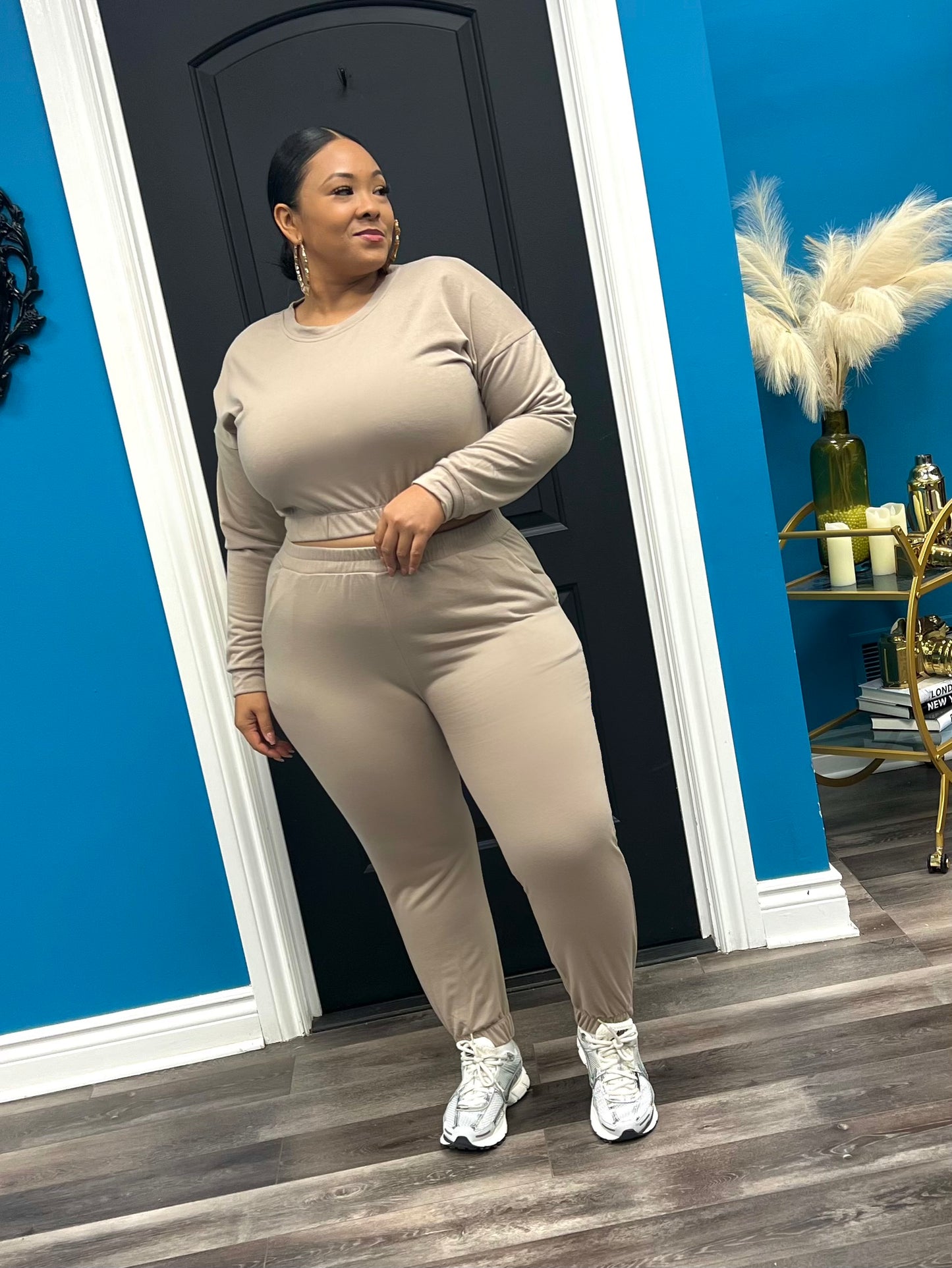 Mocha Toni Jogger Set