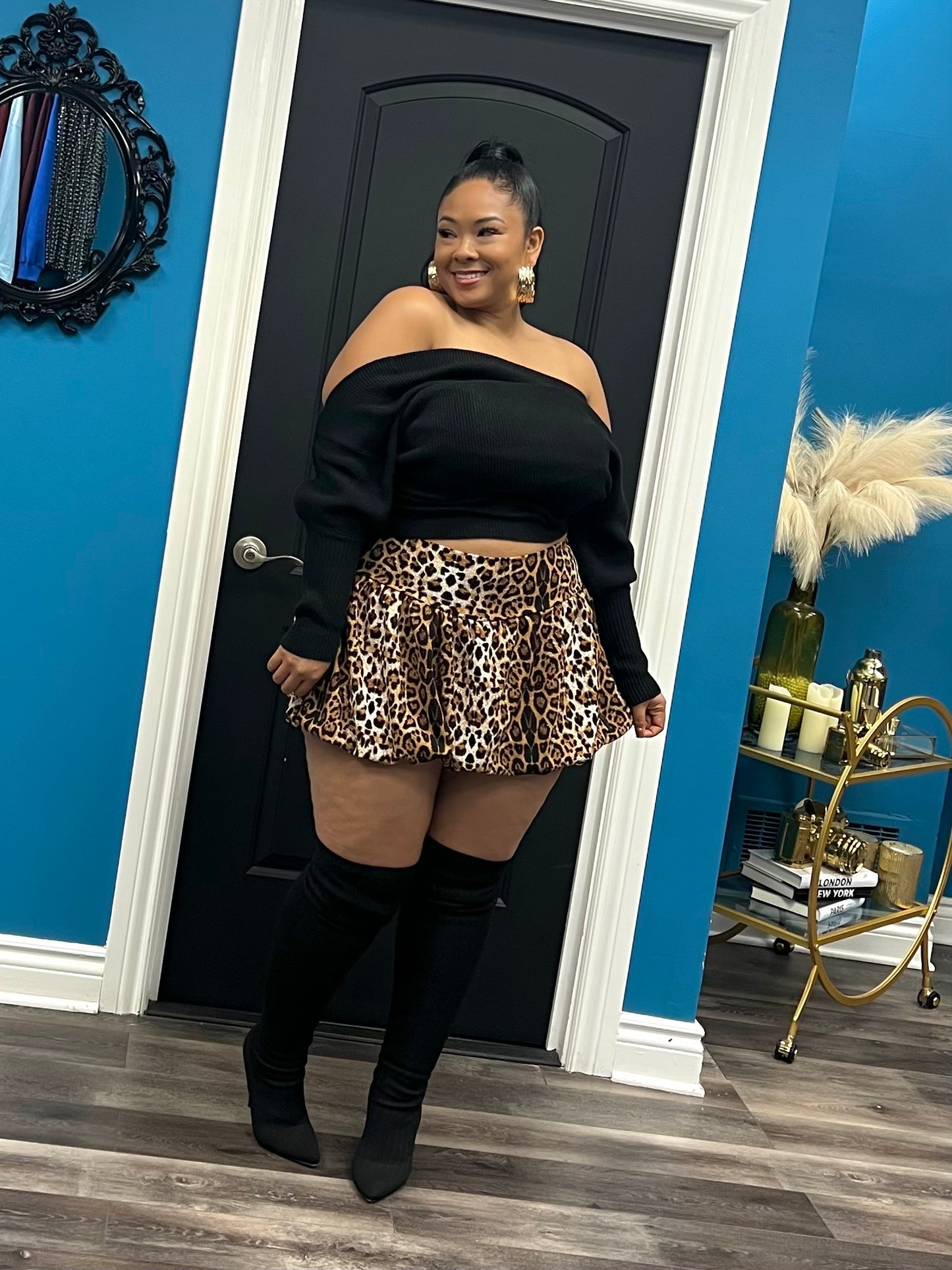 Black Wrap Me Up Sweater