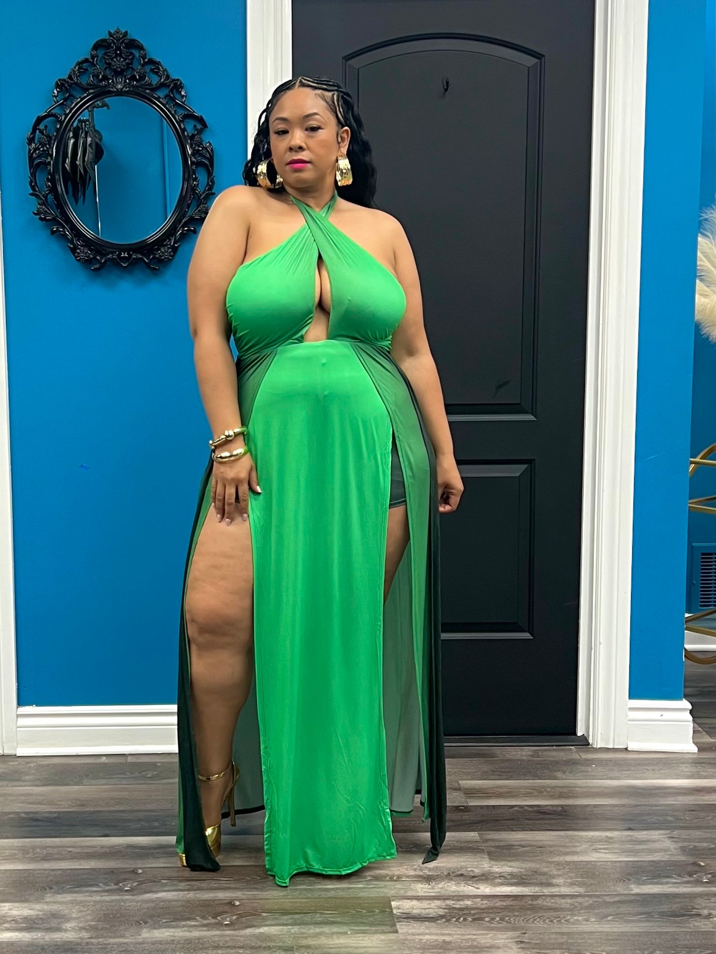 Green Sonia Maxi Dress