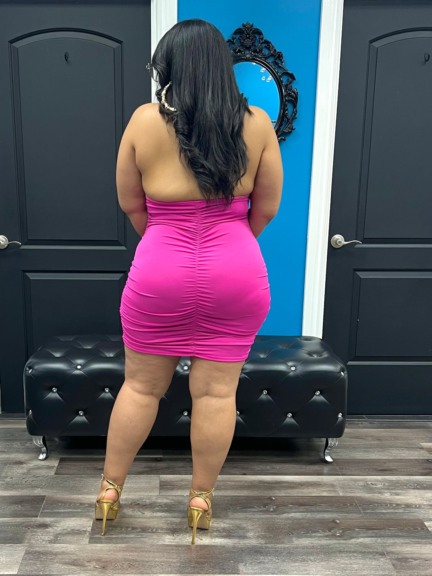 Fuchsia Raquel Dress