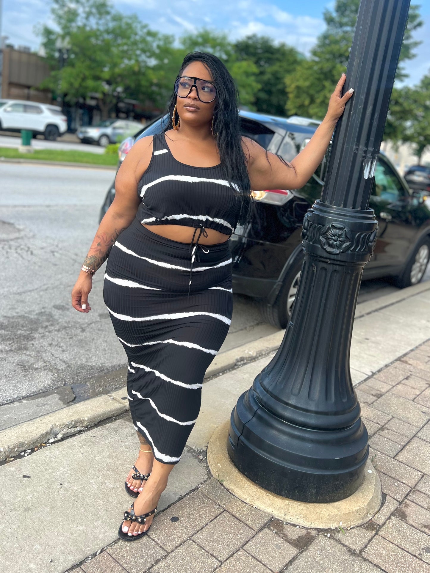 Black Leah Skirt Set