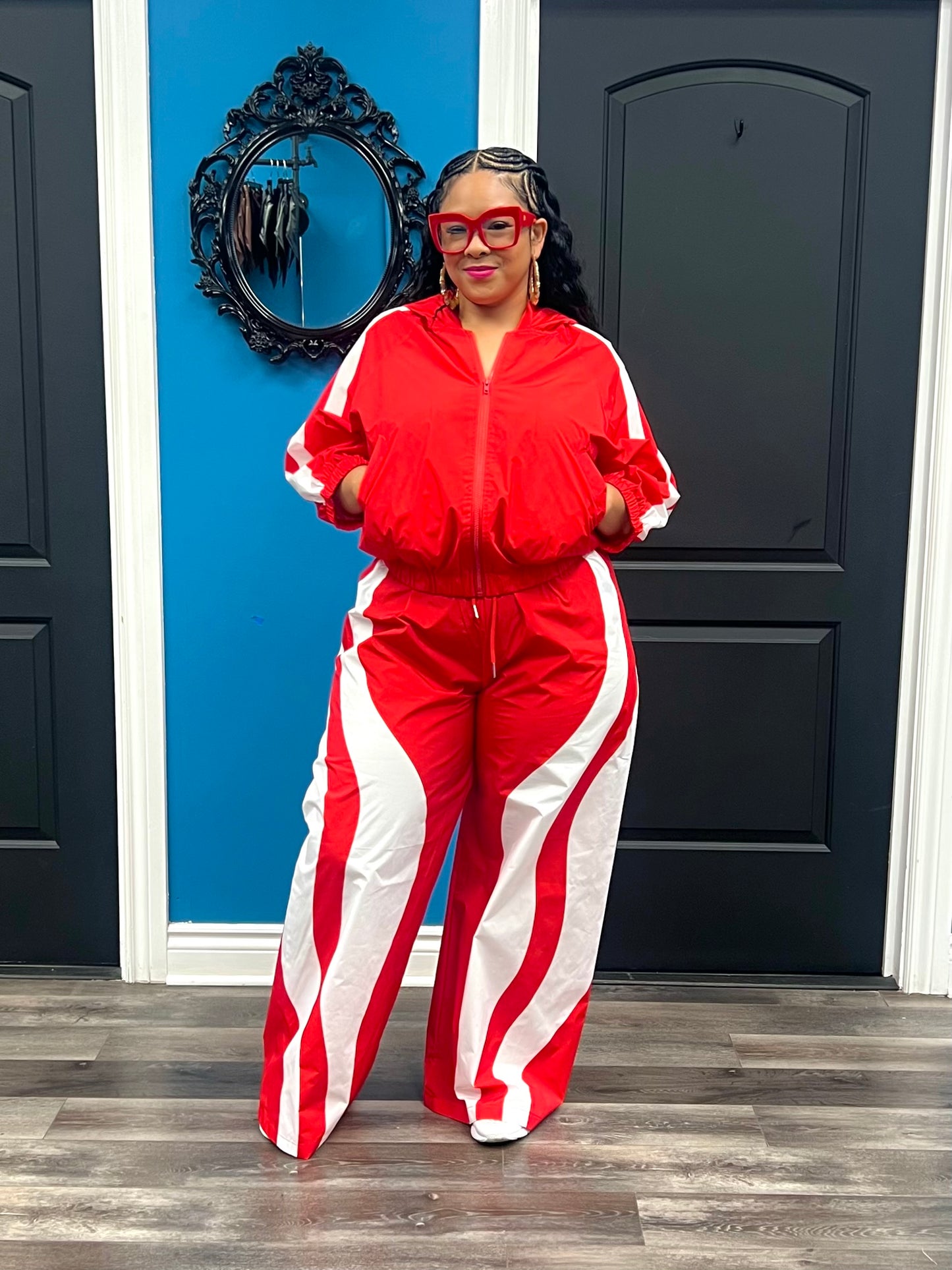 Red Weekend Jogger Set