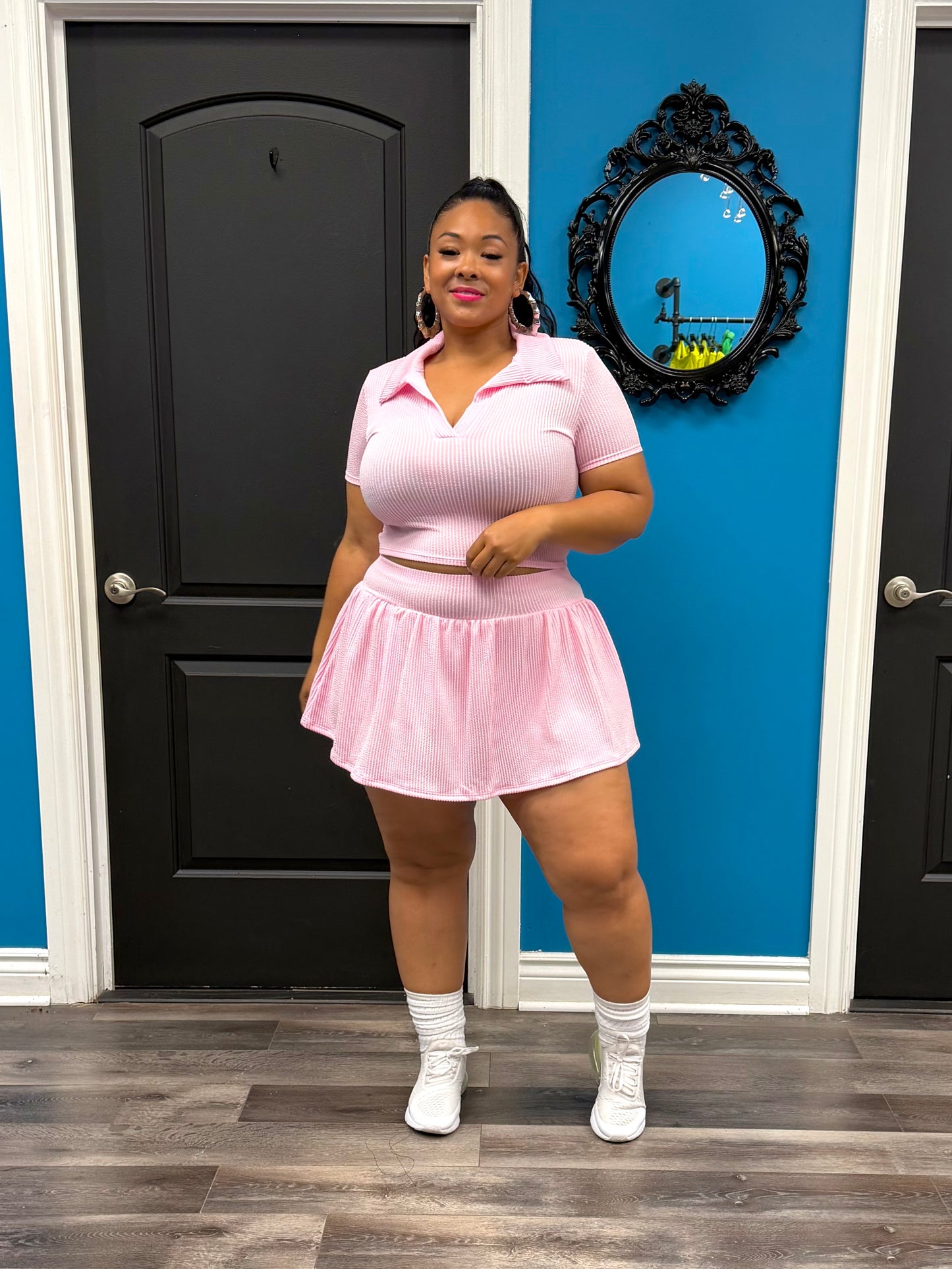 Pink Lori Skirt Set
