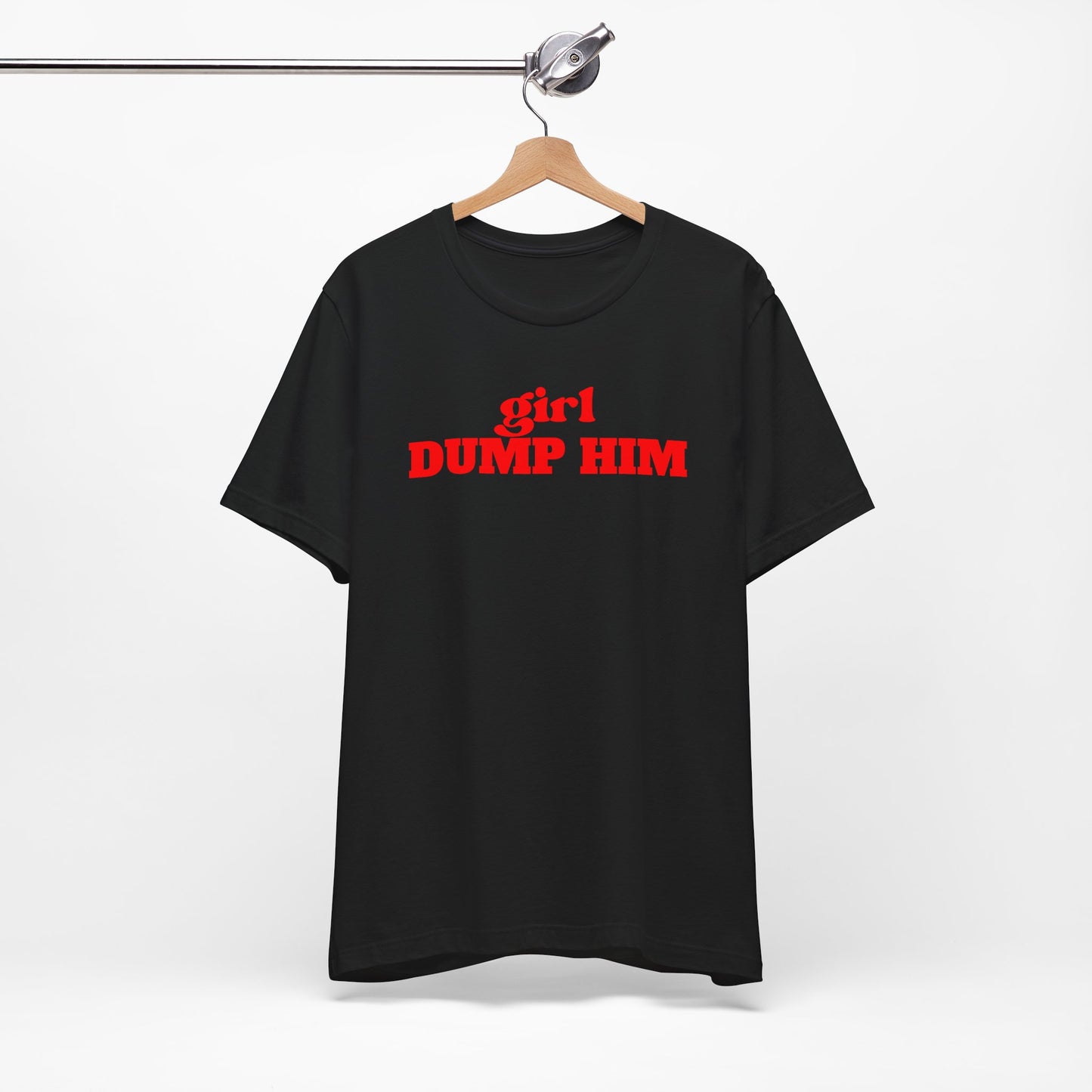 Black/Red Dump Him Tee