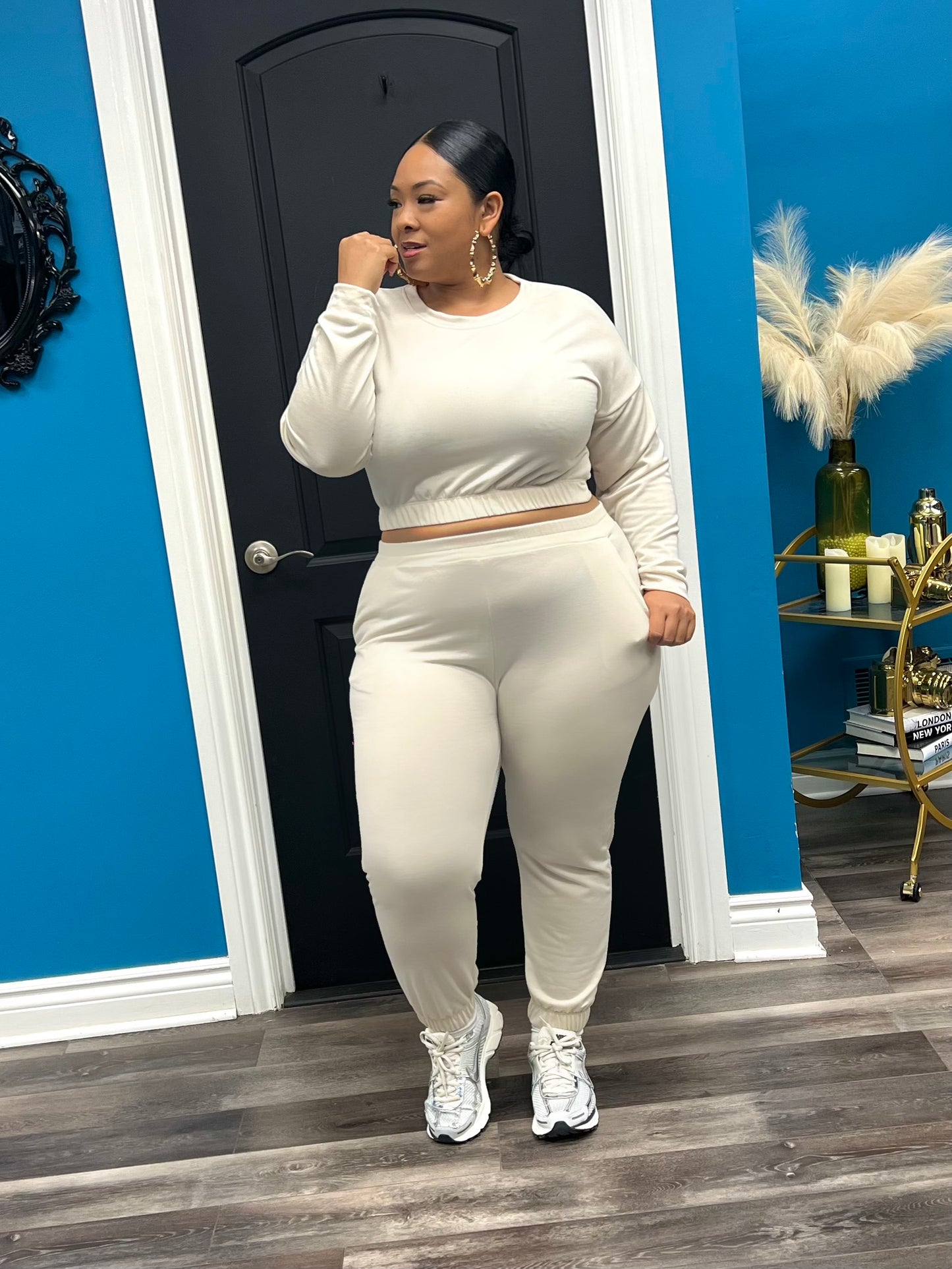 Cream Toni Jogger Set