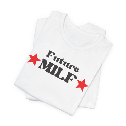 White/Black Future MILF Tee