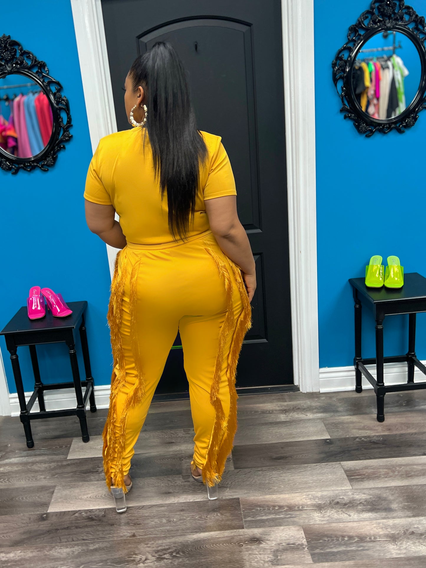 Mustard Monique Pant Set