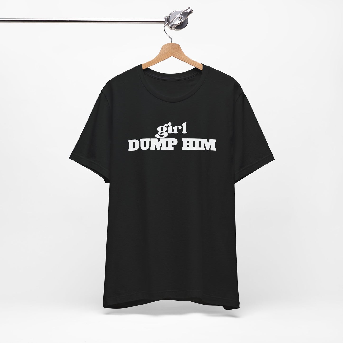 Black/White Dump Him Tee