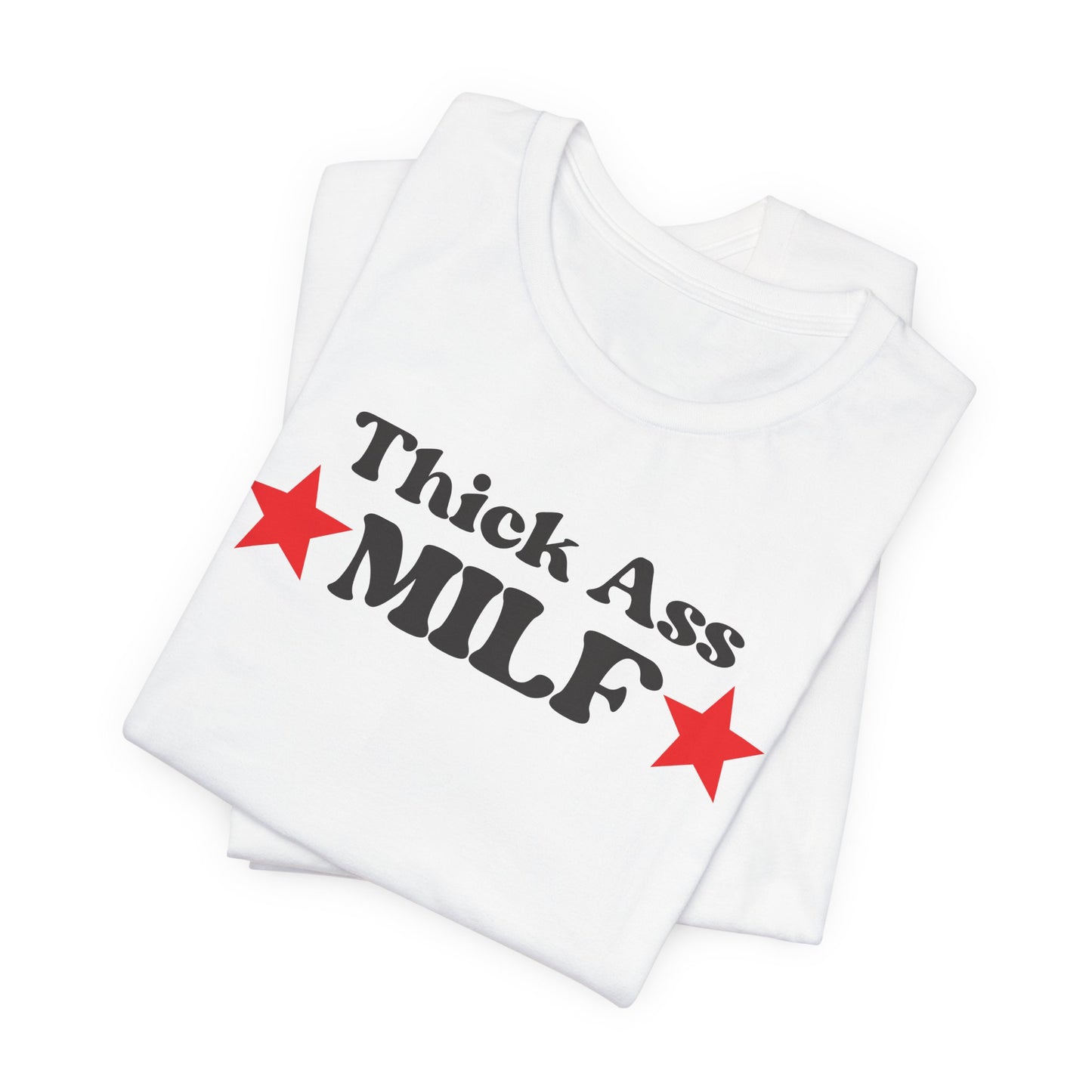 White/Black Thick MILF Tee