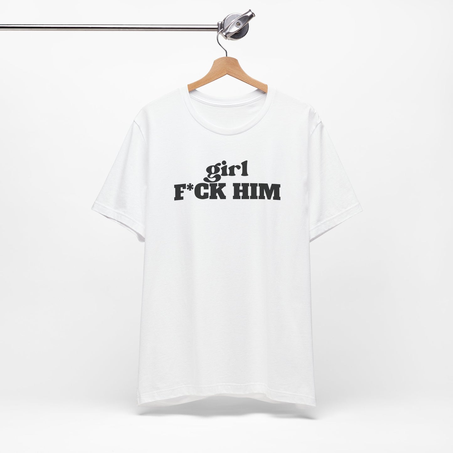 White/Black F*CK Him Tee