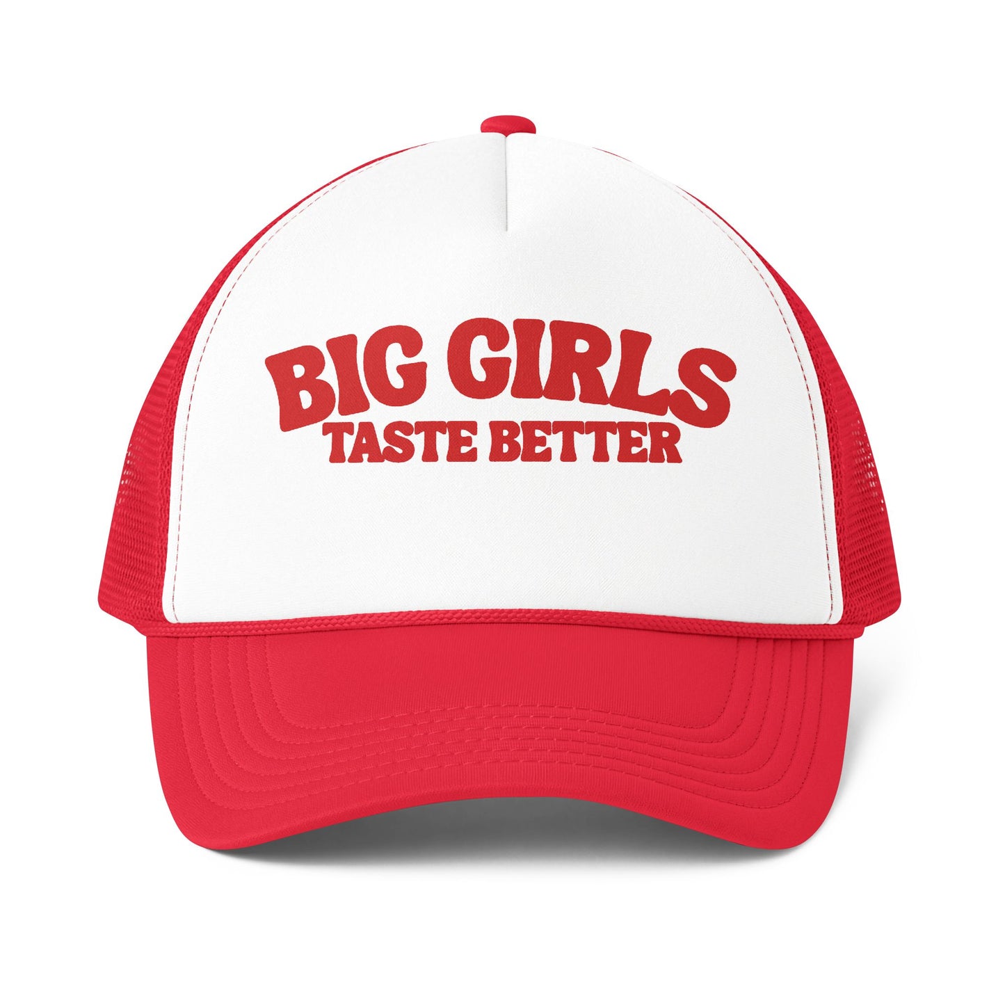 BIG Girls Taste Better Trucker Cap Red