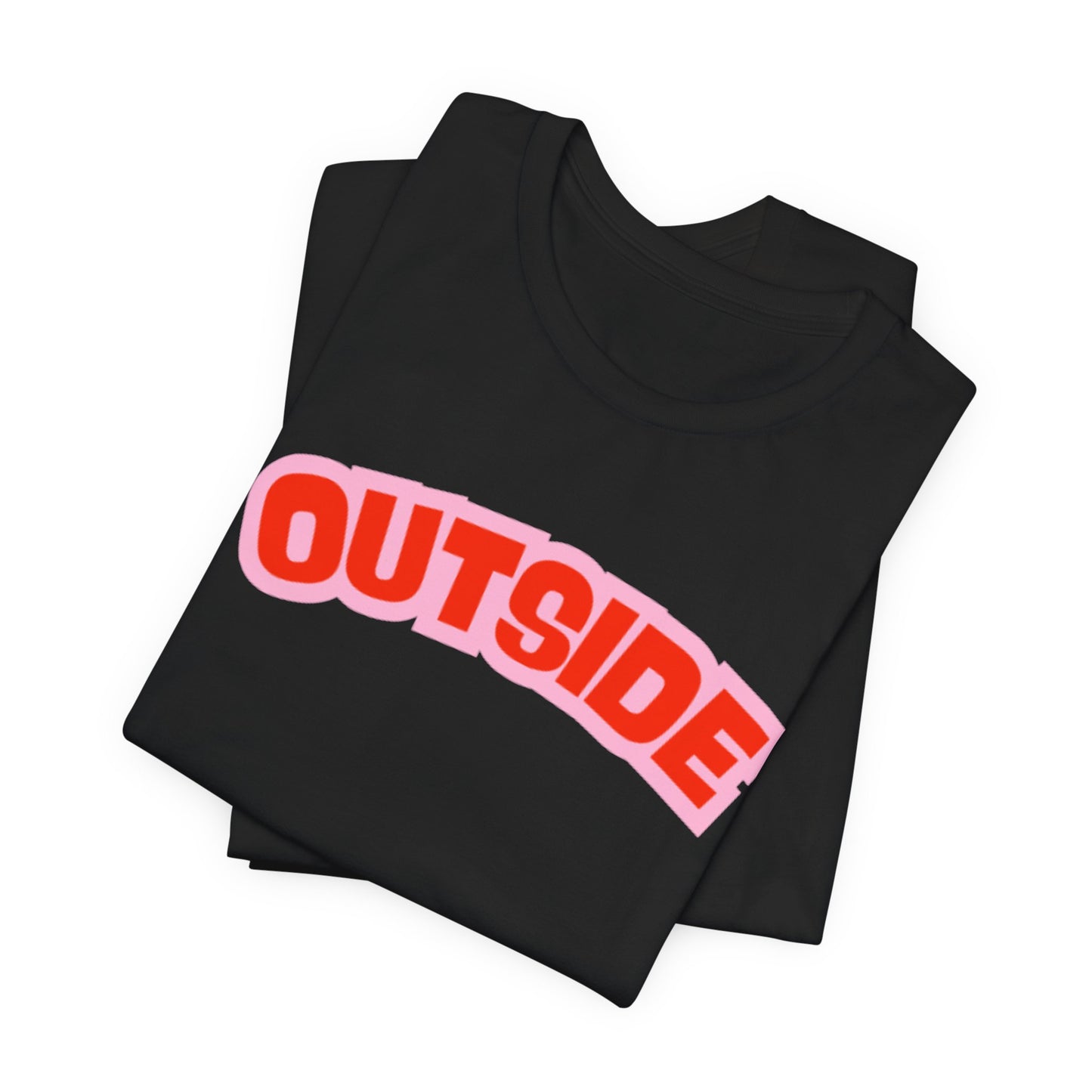 RED OUTSIDE TEE