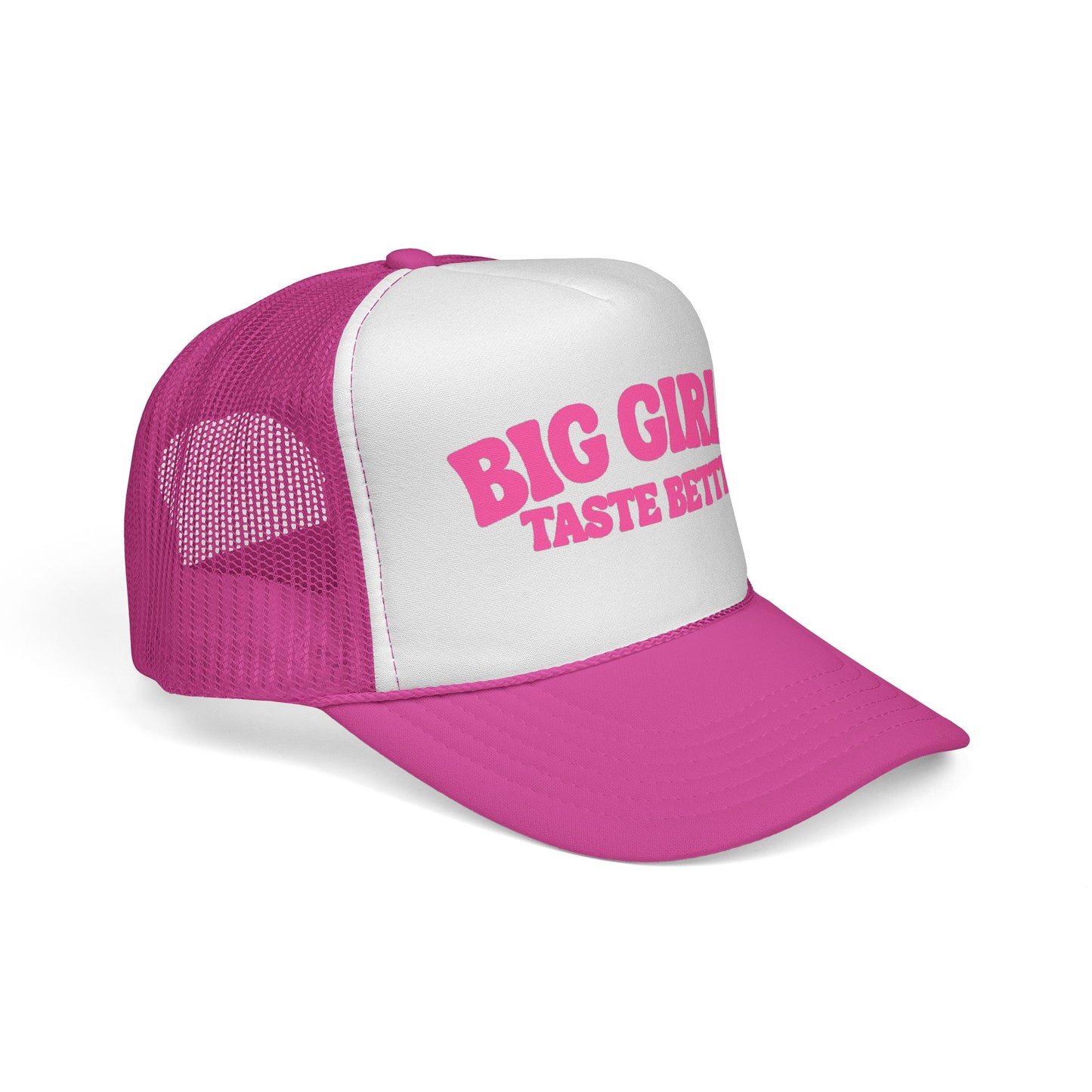 BIG Girls Taste Better Trucker Cap Pink