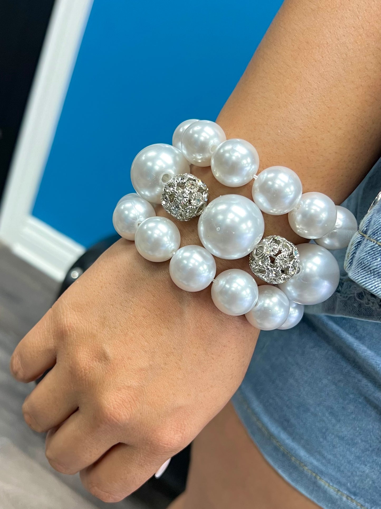 Pearl Junk Bracelet Stack