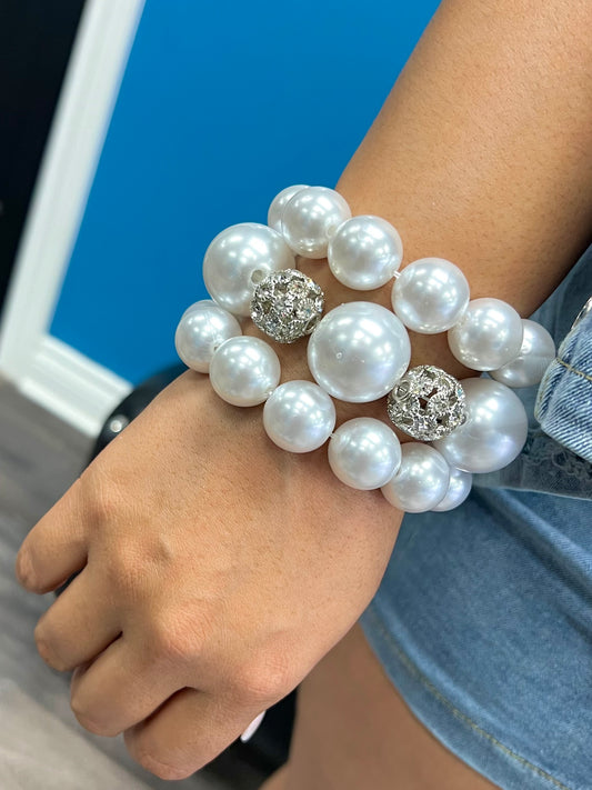 Pearl Junk Bracelet Stack